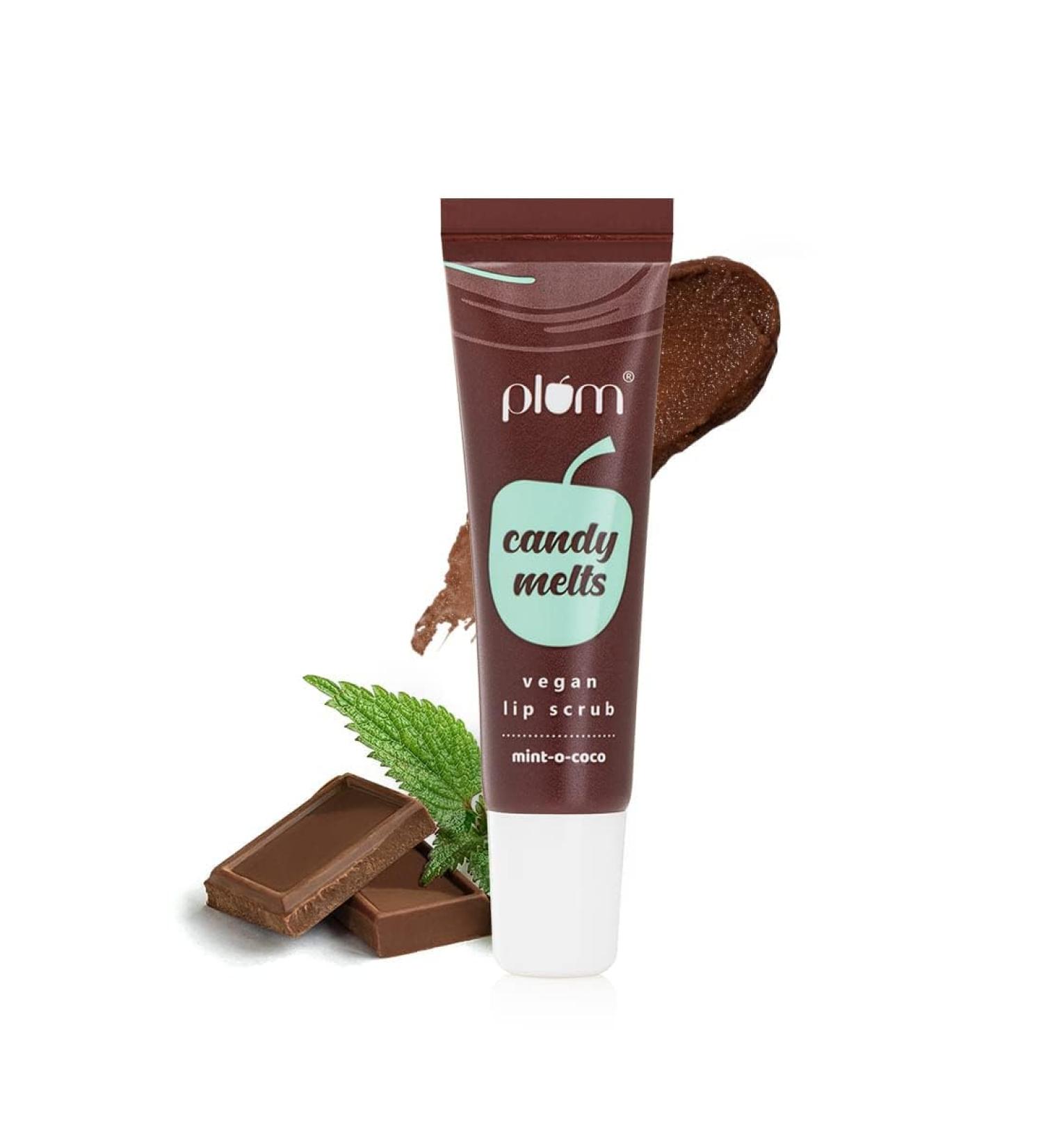 Vegan Mint-O-Coco Lip Scrub | Candy Melts | Nourishing Plant-Based Formula for Dry Chapped Lips - 100% Vegan 12g - Buy Online on GoSupps.com