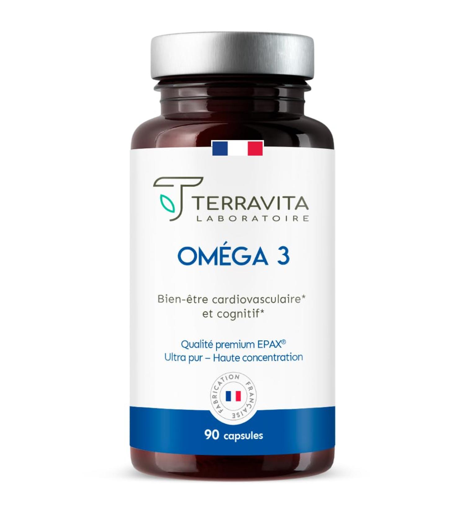 Omega 3 EPAX | Ultra Pure Small Fish Oil | XO Patented Purification Process | High Concentration EPA and DHA with TOTOX inf. to 3 | Sustainable Peach | 90 Softgels | Terravita - Buy Online on GoSupps.com