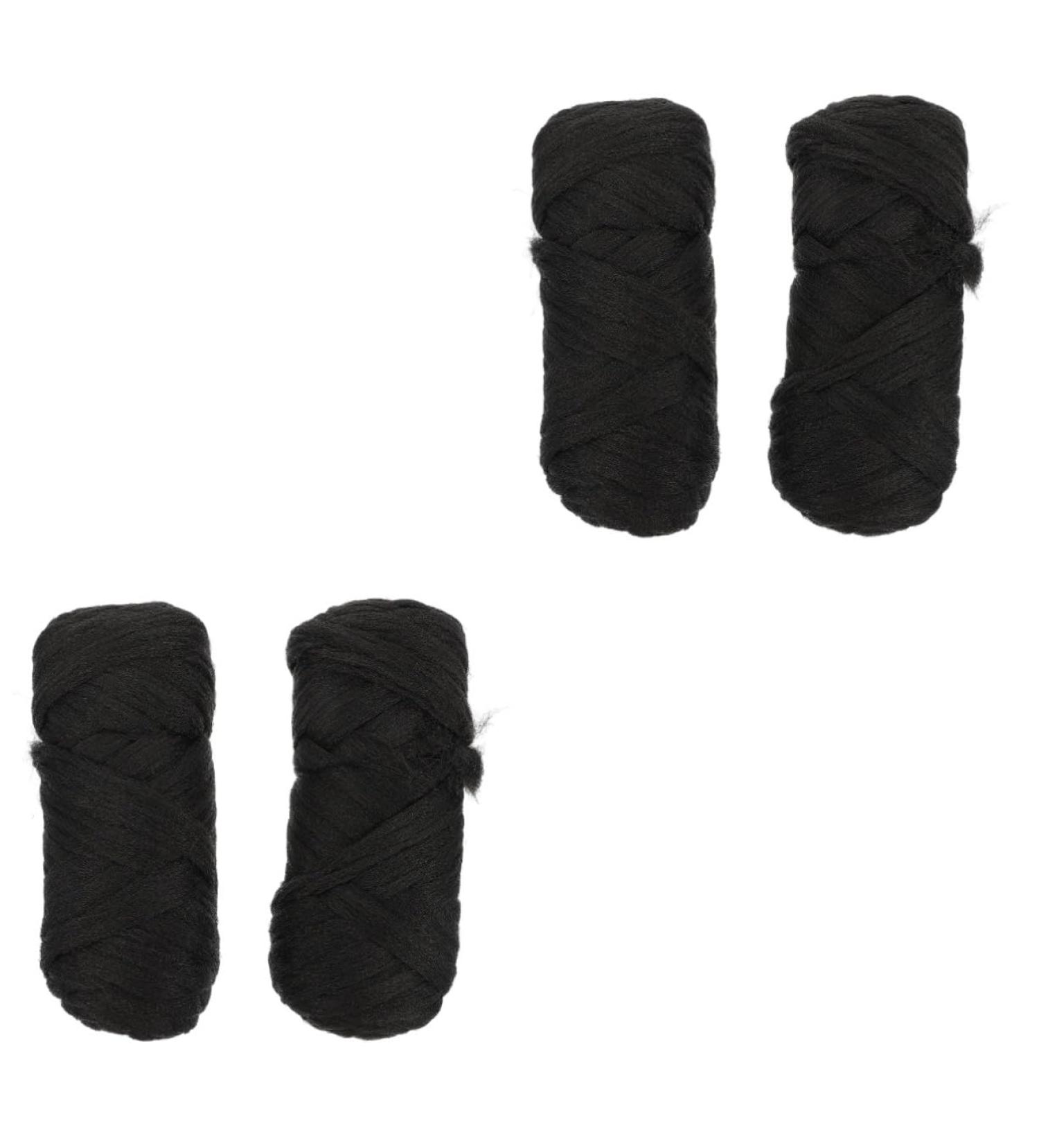 Didiseaon 4 Rolls Brazilian Wool Braid Hair Barettes Color Wigs Women Styling Wig Natural Layered Hair Extensions Hair Pin Hair Accessories Hair Extension Wire Polypropylene Straight Hair - Buy Online on GoSupps.com