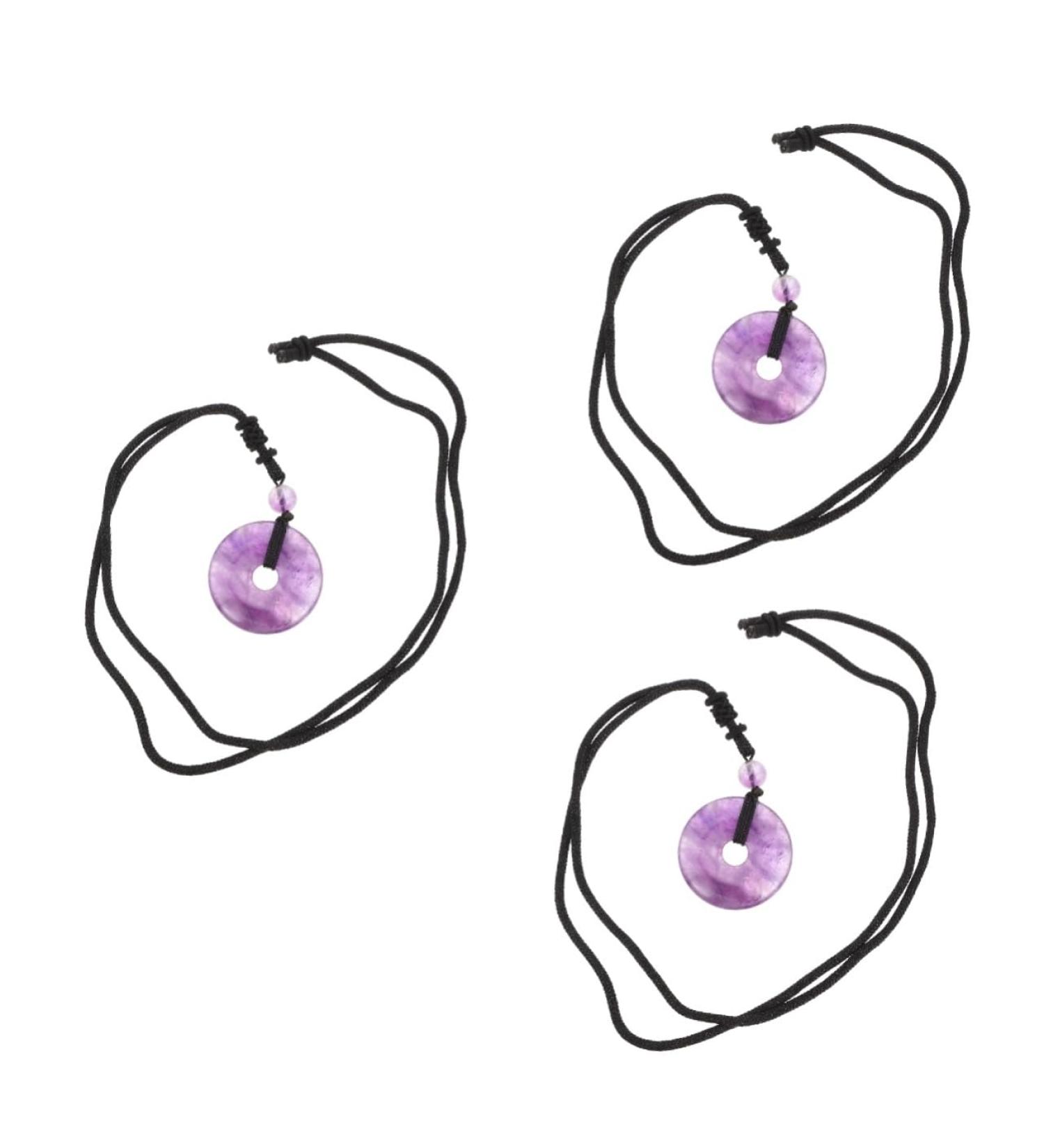 Minkissy Men's Chakra Obsidian Necklace with Safety Buckle - Crystal & Chinese Stone Chain - Buy Online on GoSupps.com