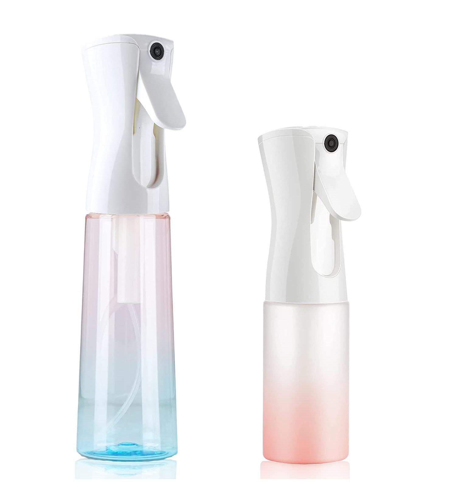 Golden Cow Ultra Fine Mist Spray Bottles - 2 Pack (5 oz Matte Pink + 10 oz Gradient Pink Blue) for Hairstyling, Cleaning, Plants, Skin Care & More - Buy Online on GoSupps.com