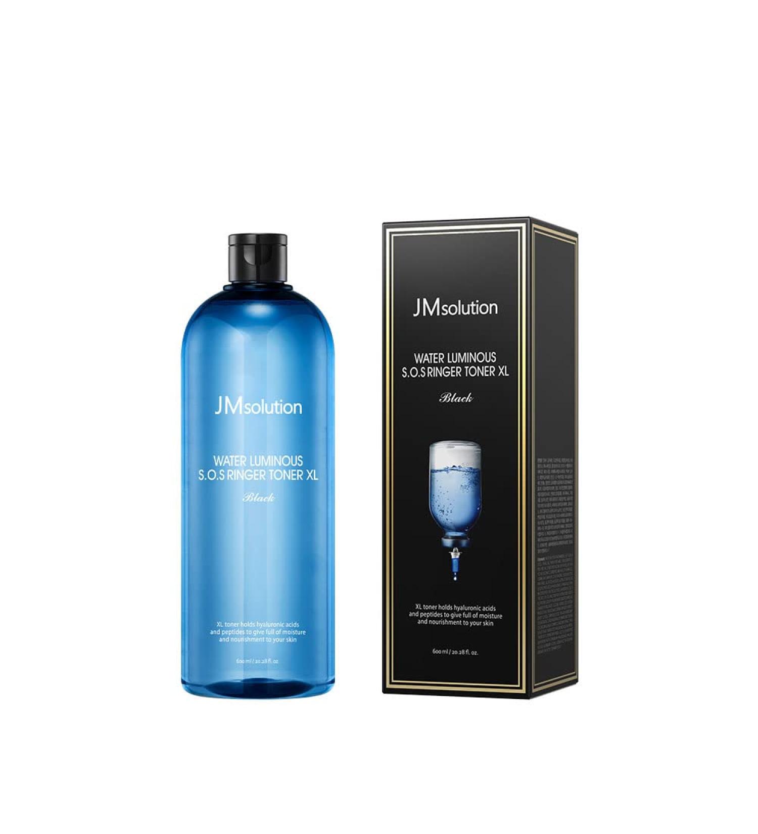 JMsolution Water Luminous Toner X Large 600ml (20.28floz) Black -Korea Skin Care Moisture - Buy Online on GoSupps.com
