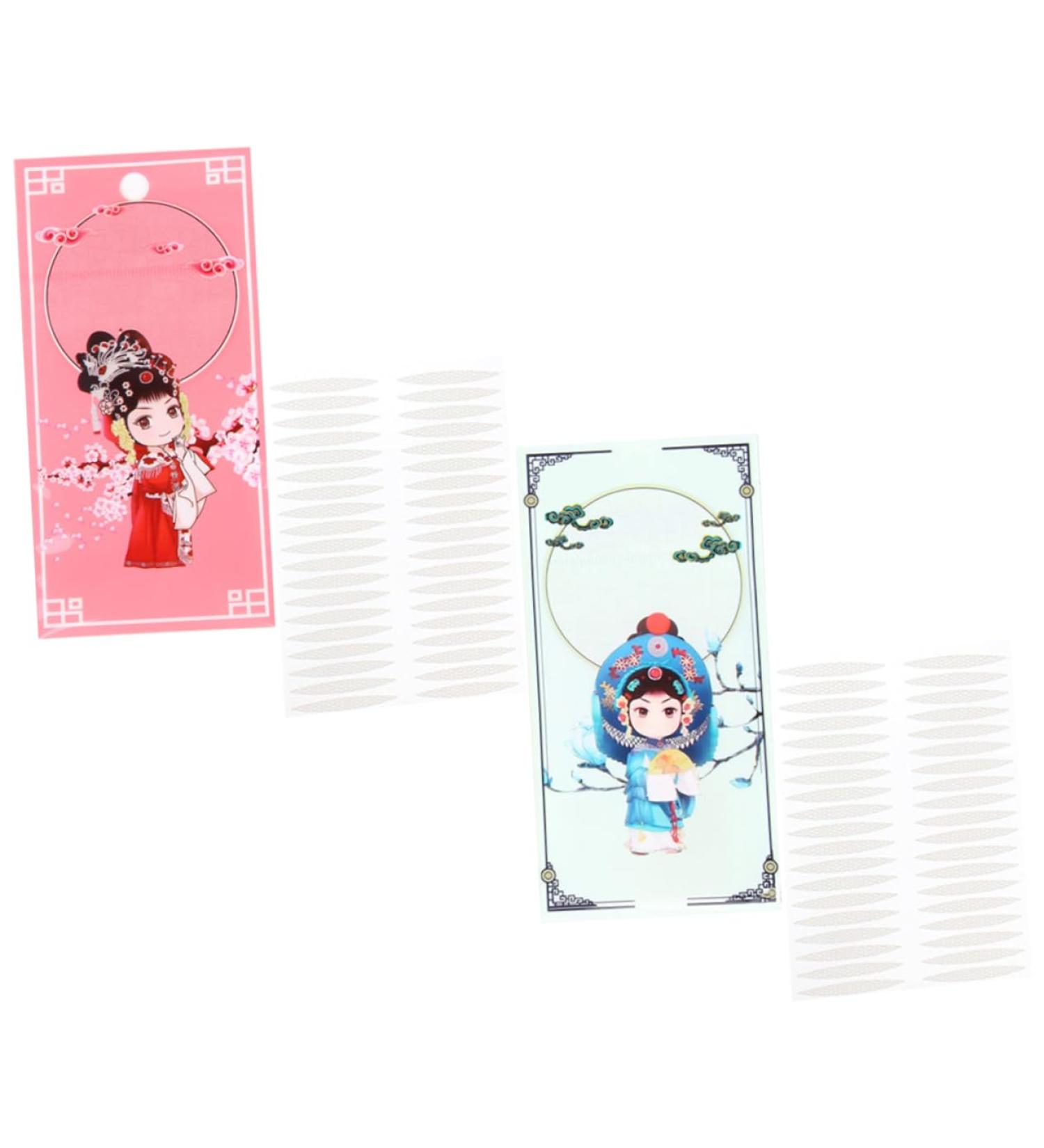DRESSOOS Big Eyes 2 Sets 2 sided tape invisible double eyelid sticker hooded eyelid lifter strips double eyelid tape eye lift strips double sided eyelid tape droopy eyelid lifter eyes glue - Buy Online on GoSupps.com