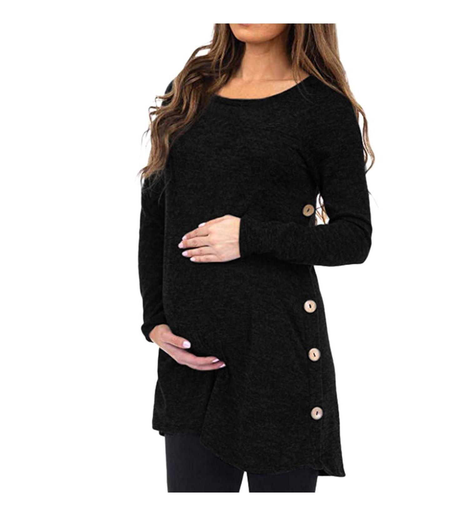 Maternity Dot Print Hoodie Sweater for Breastfeeding | Plus Size Nursing Top | Promotion Sale - Buy Online on GoSupps.com