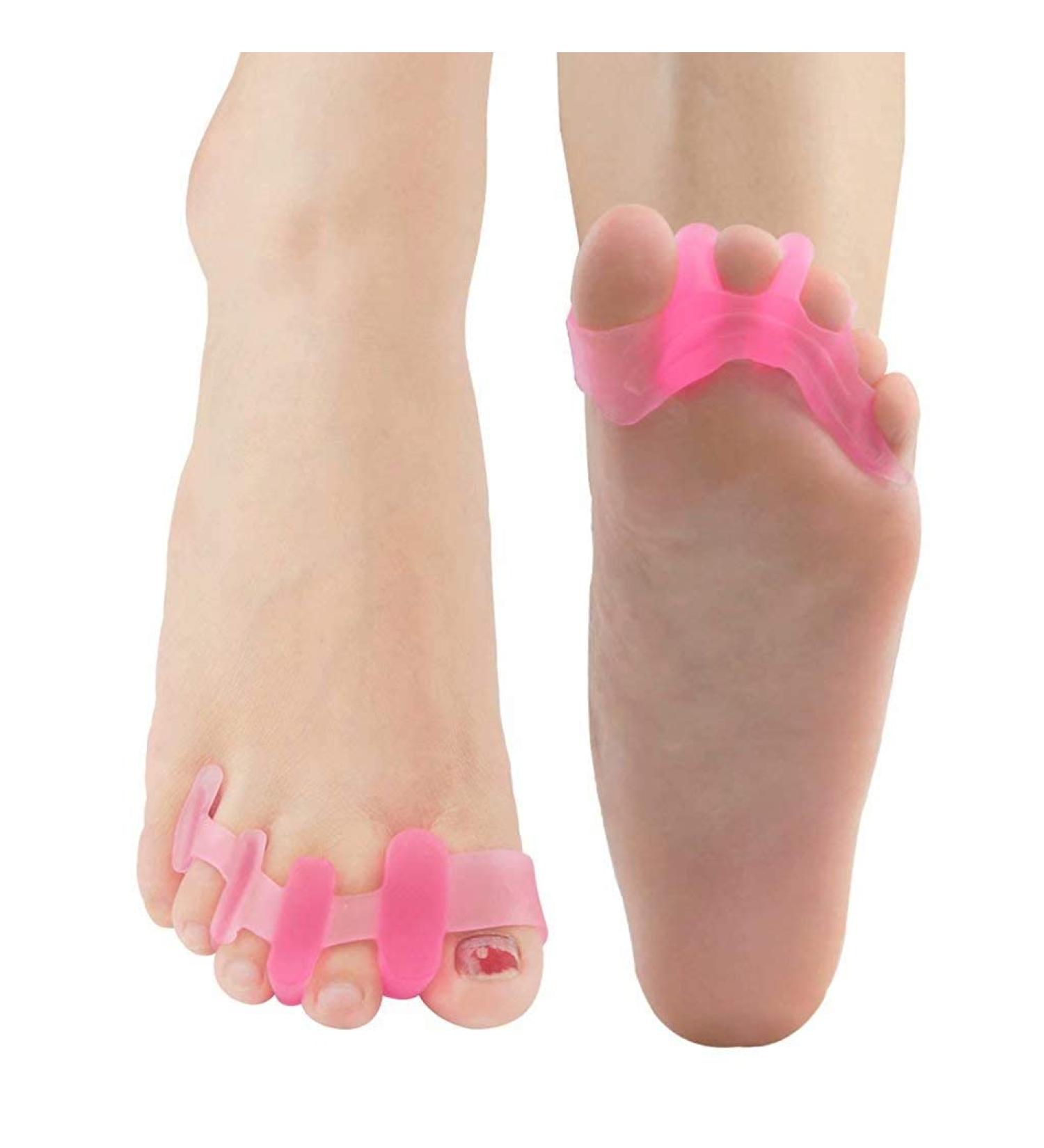 JYCCH Gel Toe Separators - Soft Toe Spacer & Corrector for Pain Relief | Ideal for Pedicure Yoga & Running 1 Pair - International Shipping Available - Buy Online on GoSupps.com