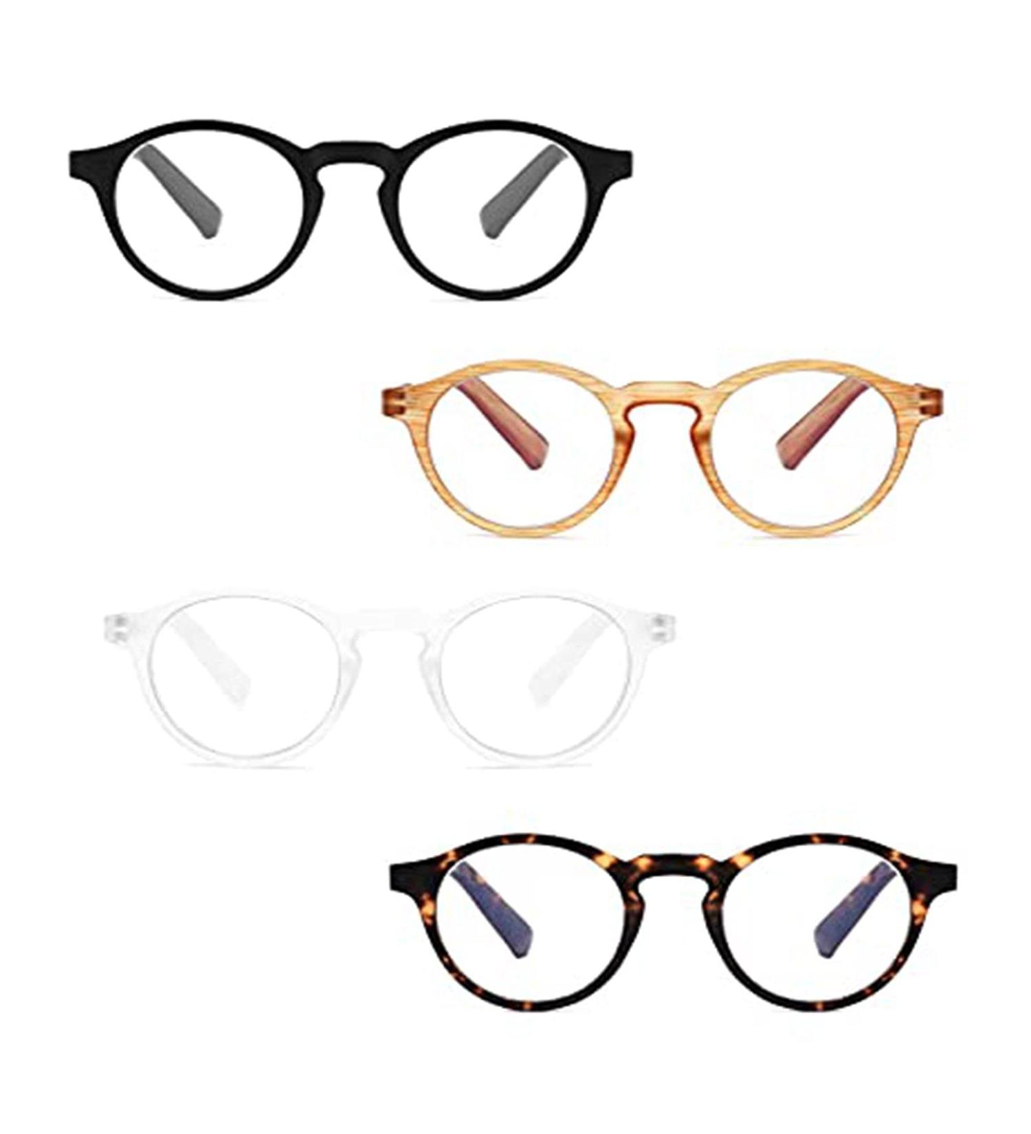 Blue Light Blocking Reading Glasses 4 Pack Mix 1.5 Diopters - Anti Glare, Headache & Eye Strain Relief for Women Men - UV Filter Computer Eyeglasses Readers - Buy Online on GoSupps.com