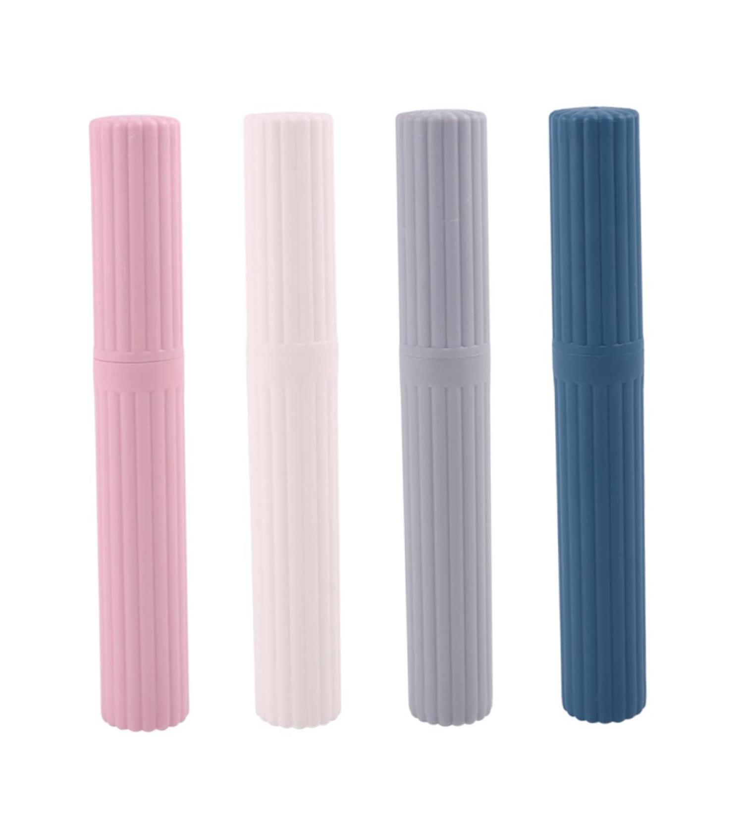 PLAFOPE Portable Toothbrush Container Set - 4 Travel Toothbrush Cases - Ideal for International Travel - Buy Online on GoSupps.com