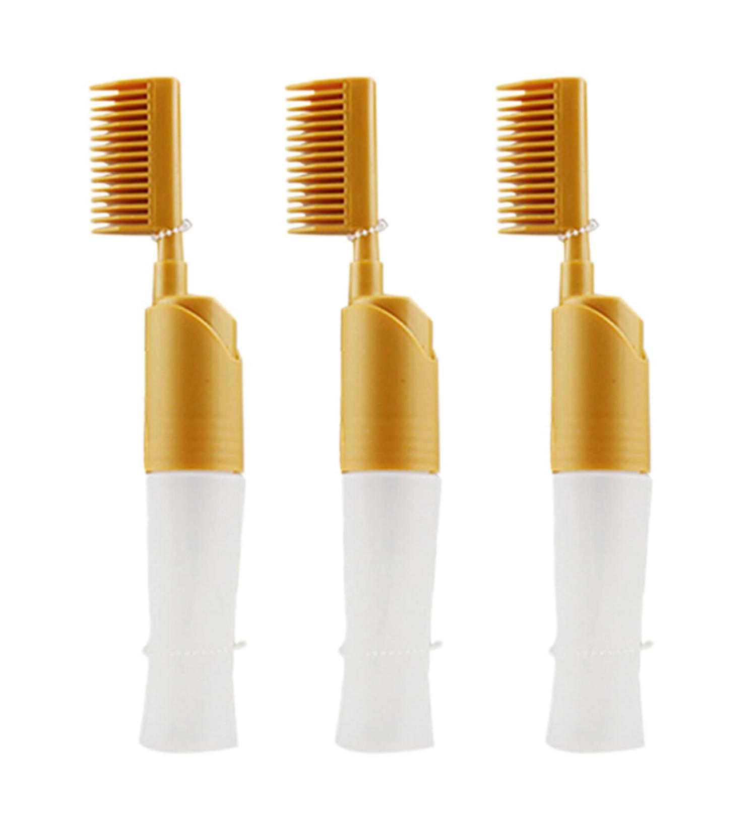 GROCKSTR 3X Hair Dyeing Comb Hair Dyeing Brush with Bottle DIY Combing Dyeing Baking Oil Brush Hair Dye Tool - Buy Online on GoSupps.com