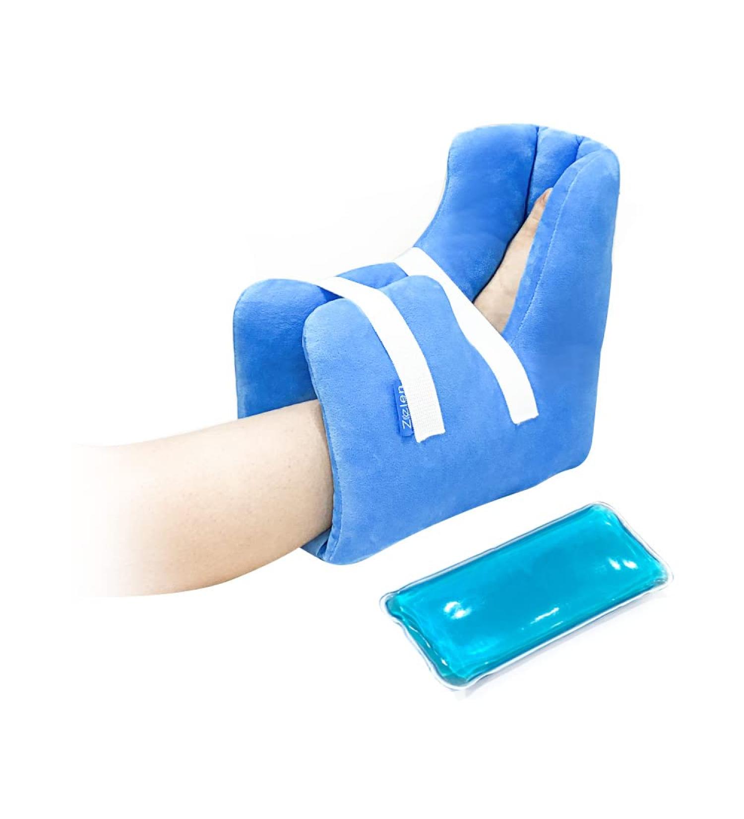 Pressure Sore Heel Protector Cushion with Cooling Gel Pack - Offloading Boot for Diabetic Foot Ulcers and Bed Sores - Buy Online on GoSupps.com