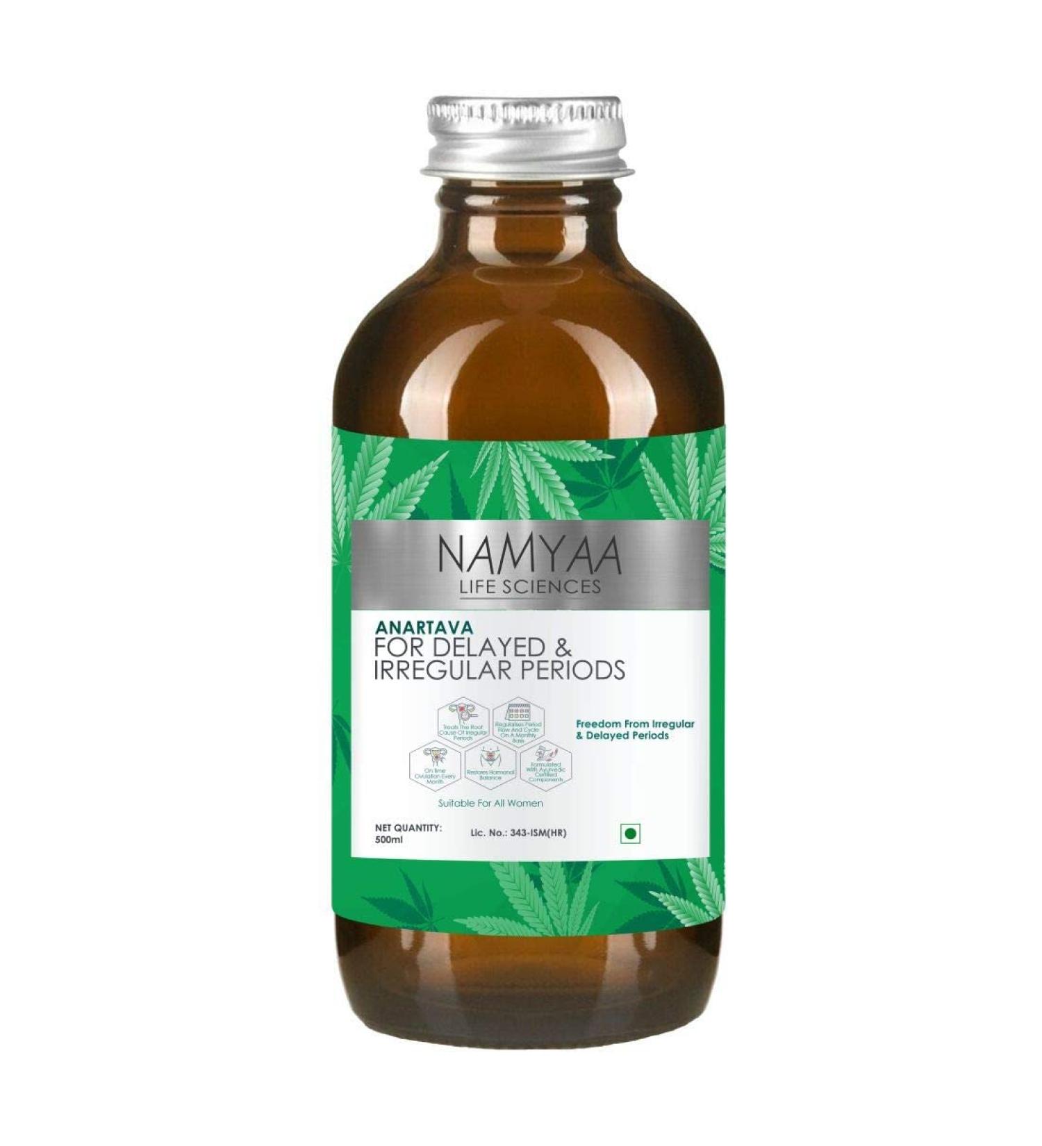 AZAZ Namyaa Anartava -for Delayed and Irregular Periods ml White 500 Millilitre - Buy Online on GoSupps.com