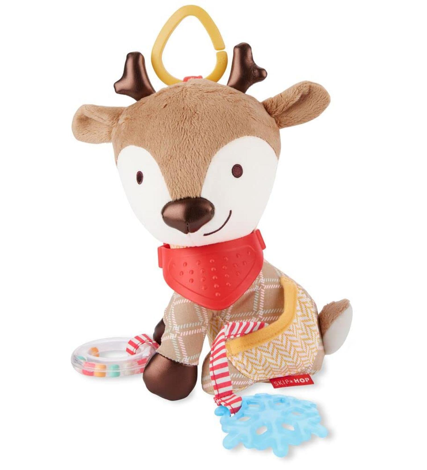 Skip Hop Bandana Buddies Deer Baby Activity Toy | Multi-Sensory Rattle & Teething Textures - Buy Online on GoSupps.com