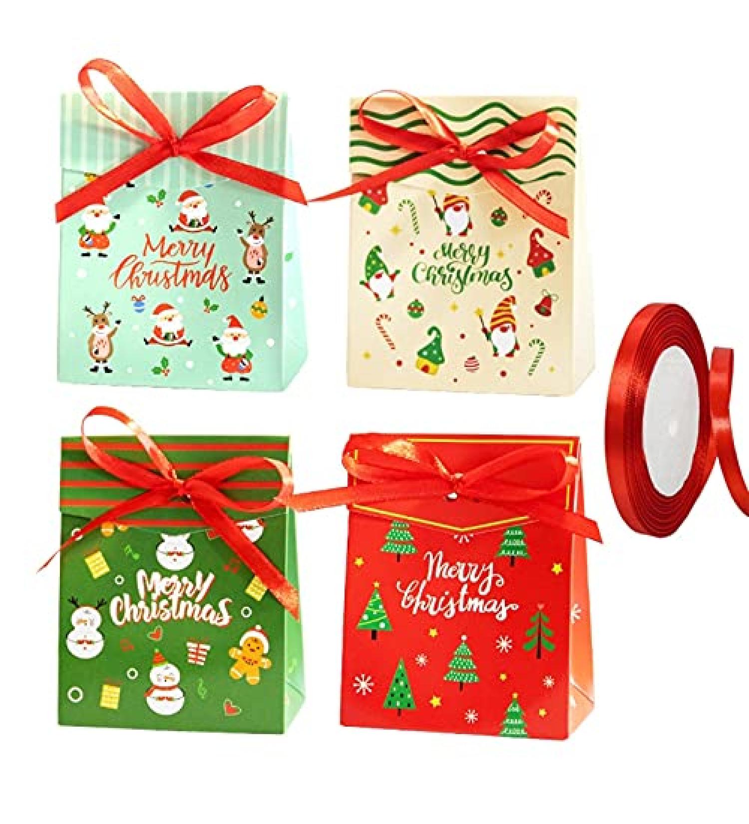 12/24/40 Sets Christmas Advent Calendar Boxes 24 Days Countdown To Decorations DIY Hanging Candy Gift Bag With Stickers Clips Rope Christmas Advent Calendar Box - Buy Online on GoSupps.com