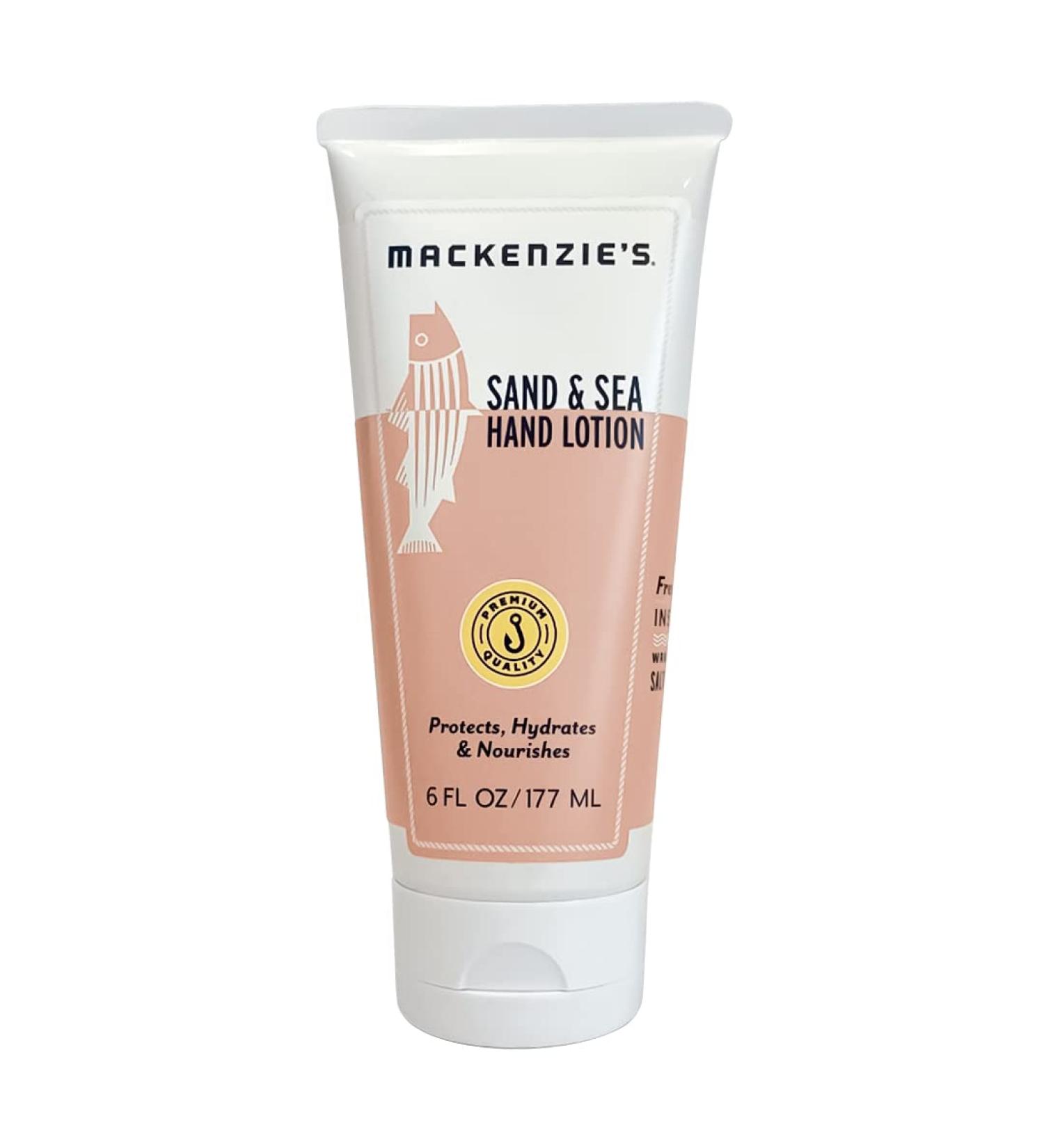MACKENZIE S Sand & Sea Lotion 6 oz | Best Moisturizing Hand & Body Lotion | Perfect Gifts for Fishermen Men Women & Ocean Lovers | International Shipping Available - Buy Online on GoSupps.com