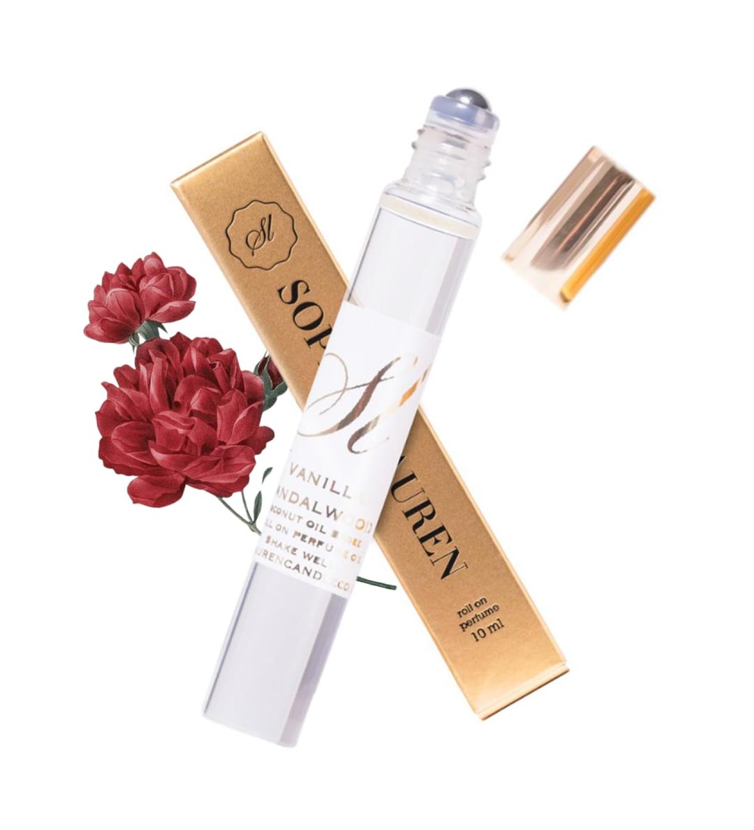Sophia Lauren 10ML Pheromone Perfume For Women | Long Lasting Rose Petal Sandalwood Perfume Oil | Portable Parfum Pheromone Femme | Women s Perfume with Natural Coconut Roll-On (Rose Petal Sandalwood) sandalwood rose - Buy Online on GoSupps.com