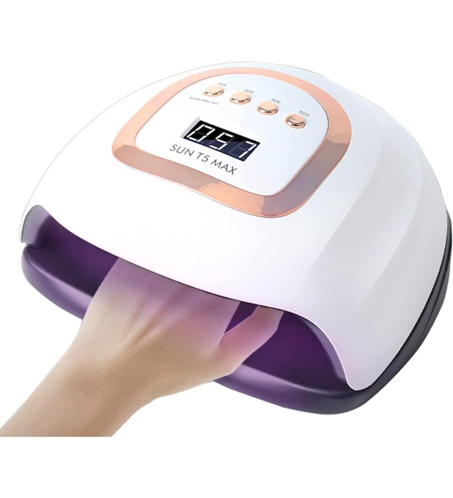 VACANON UV Nail Lamp 220W Quick Drying Curing Gel Nail Dryer UV Resin Light with 10/30/60/99S Timer Display for Home Salon Beginner Starter Set - Buy Online on GoSupps.com