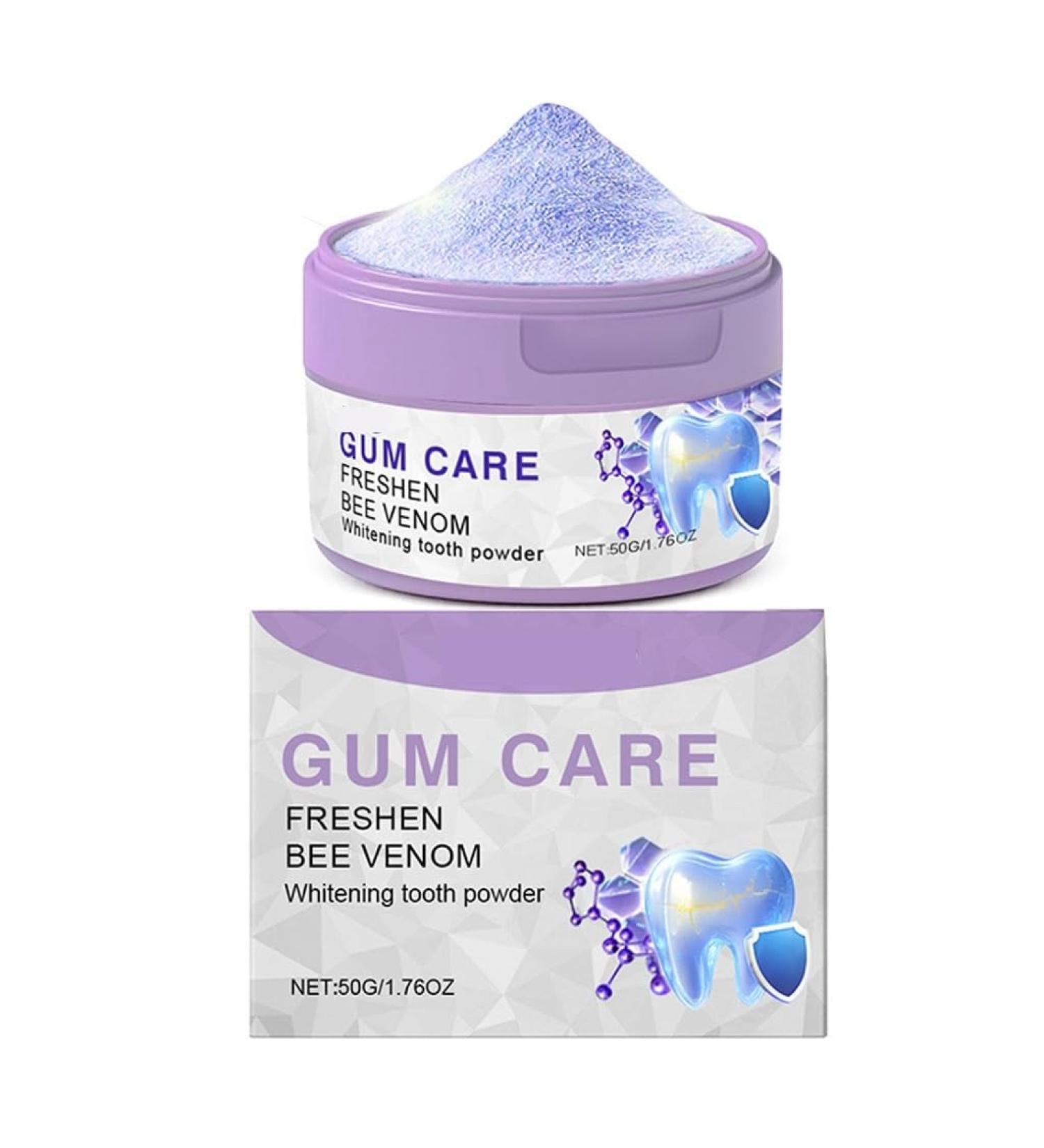 Purple Tooth Powder - Removes Tooth Surface Deposits Post-Use Fresh Mouth Feel Easy 3-Step Usage Gentle Cleaning Daily Oral Care(1pcs) - Buy Online on GoSupps.com