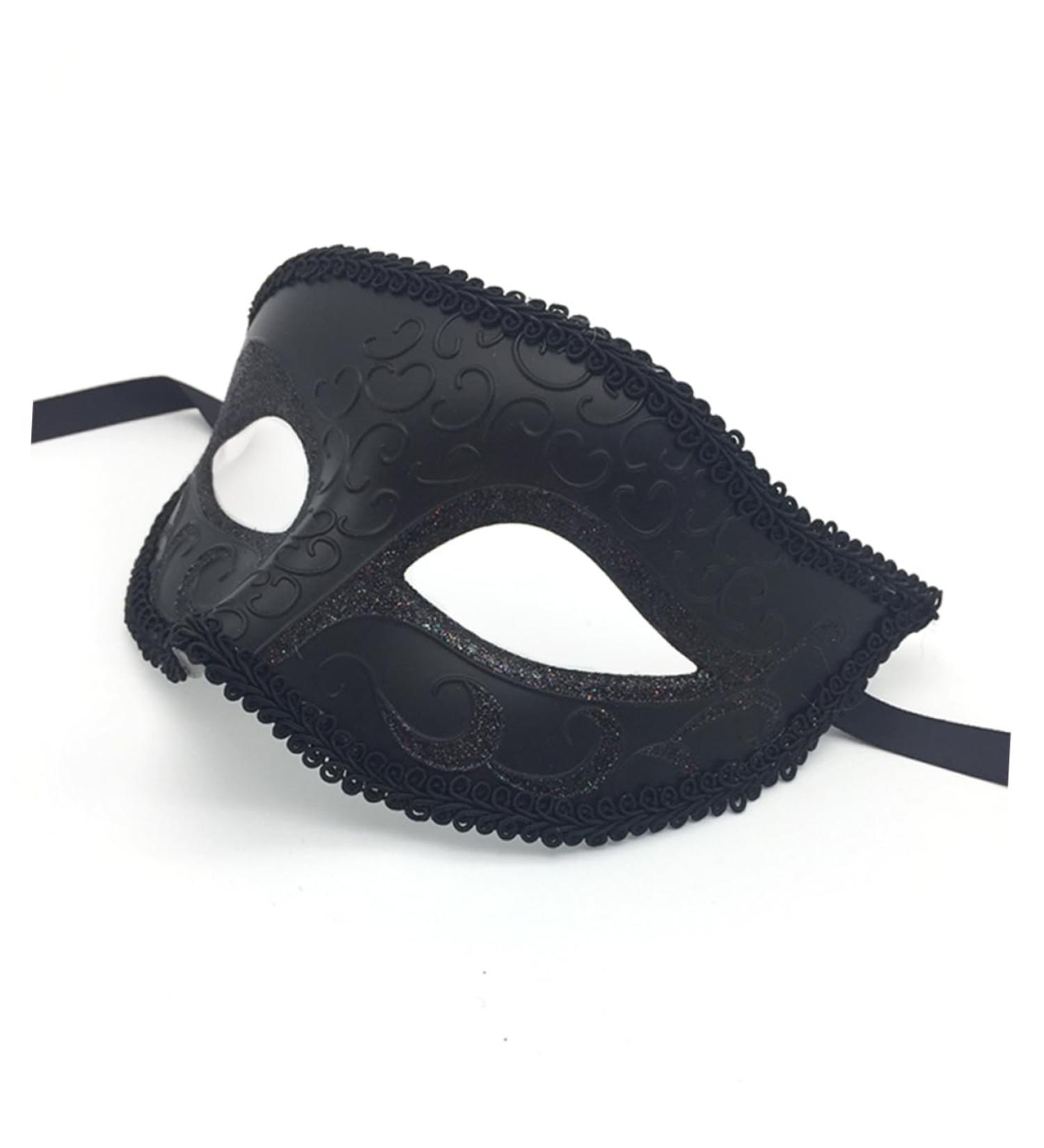 DOITOOL Eye Mask Black Halloween Costumes Unique Masquerade Mask Makeup Male and Female Mask Dreses Party Mask Wedding Masquerade Ball Eye Costume Party Men and Women Prom Halloween Masks - Buy Online on GoSupps.com