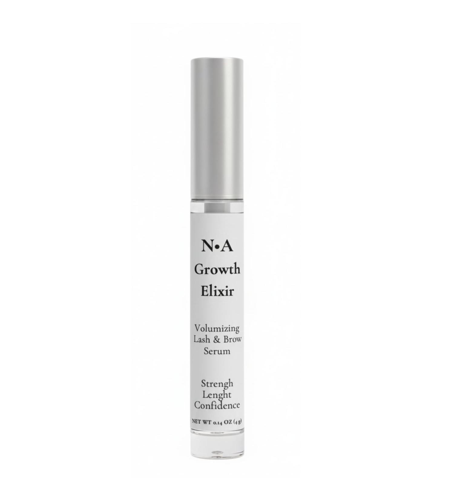 N A Growth Elixir Lash & Brow Serum - Advanced Biotinoyl Tripeptide-1 Peptide Formula for Longer Thicker Fuller Lashes - Prostaglandin-Free Vegan Cruelty-Free - Professional Grade (0.14 oz / 4mL) - Buy Online on GoSupps.com