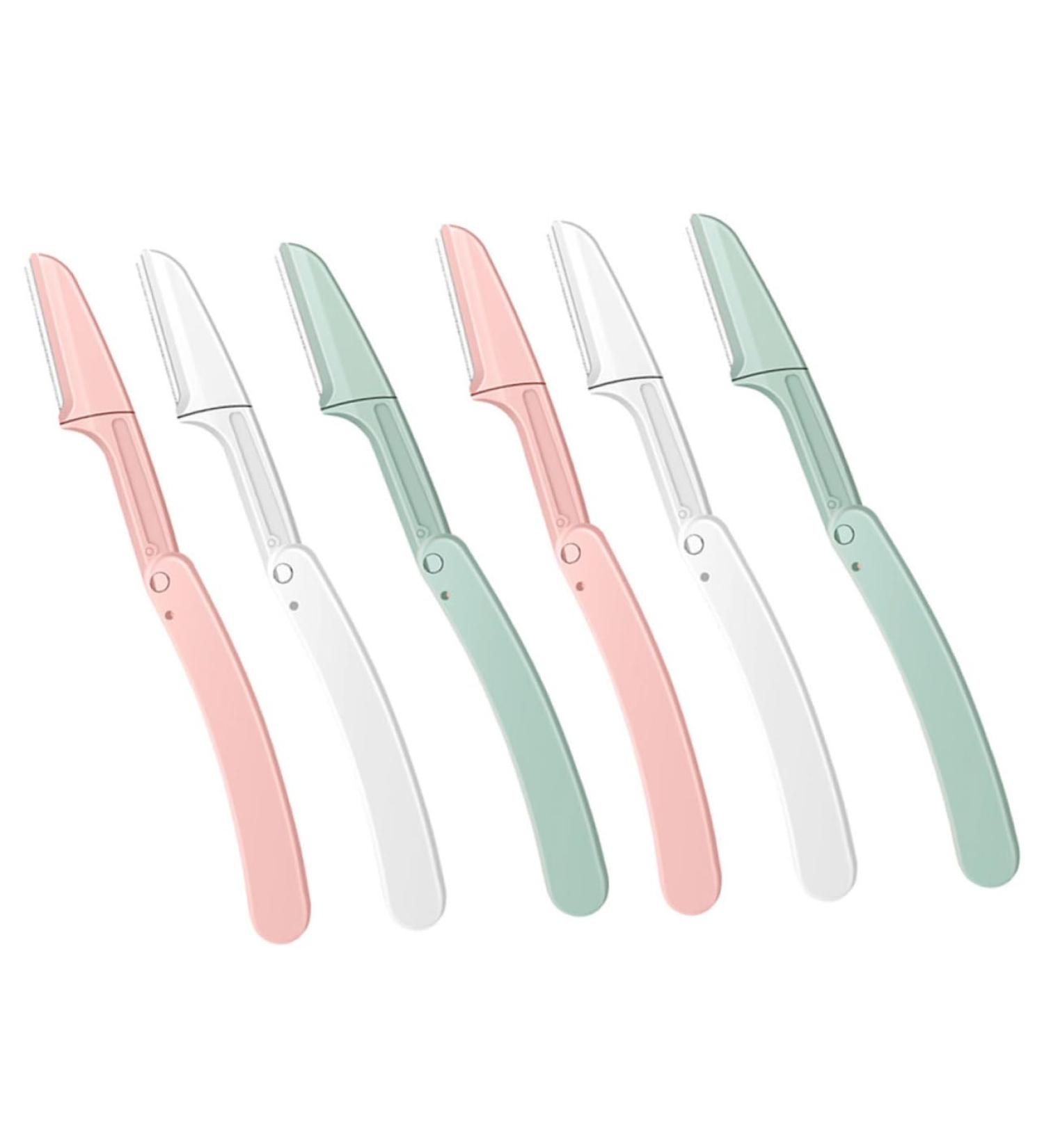 FRCOLOR 24 Pcs Folding Eyebrow Trimmer Set - Portable Facial Shaver Razors for Men & Women Perfect Eyebrow Trimming Kit - Buy Online on GoSupps.com