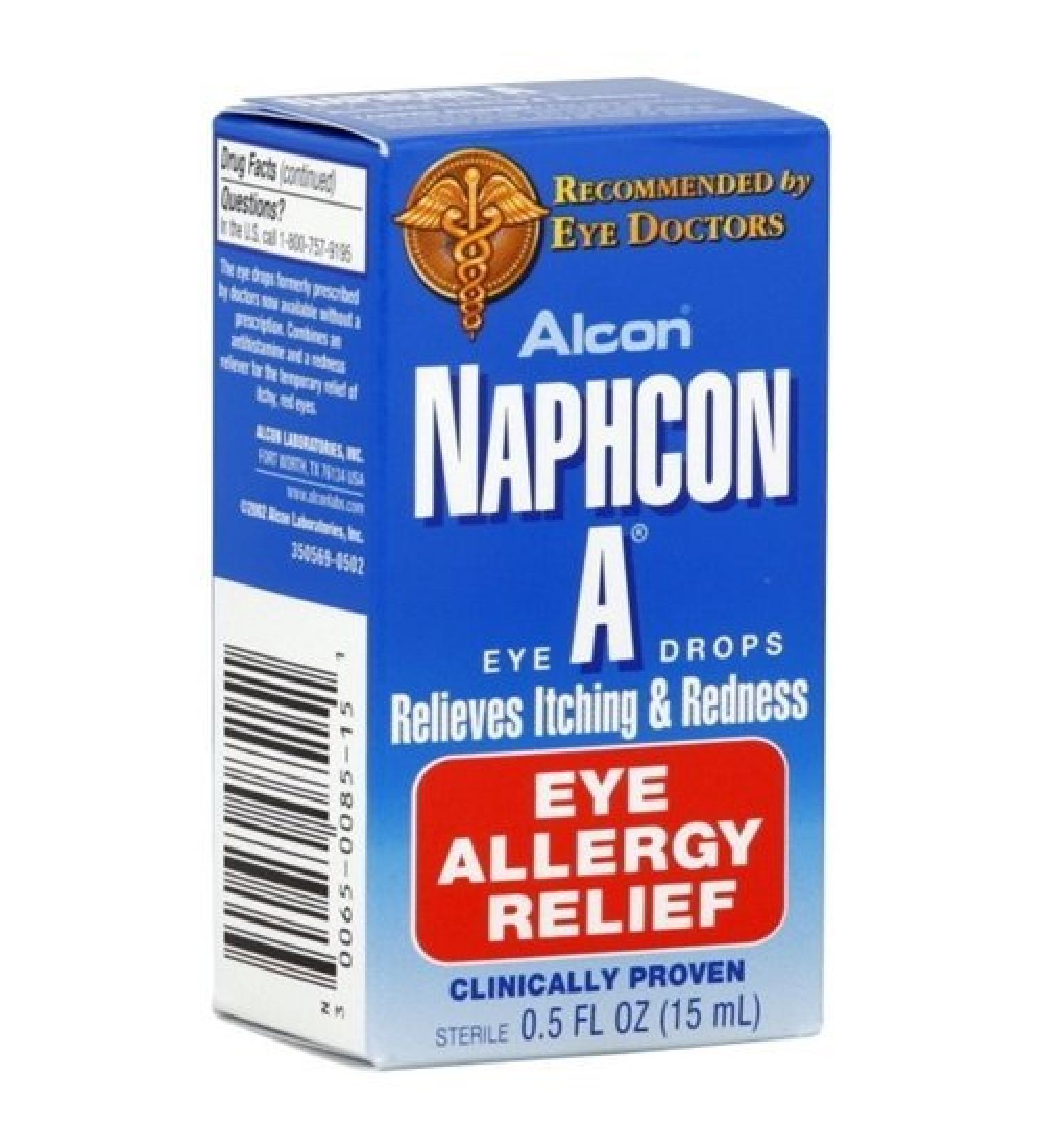 Naphcon-A Eye Drops 15ml - Fast Relief for Allergies and Redness - Buy Online on GoSupps.com