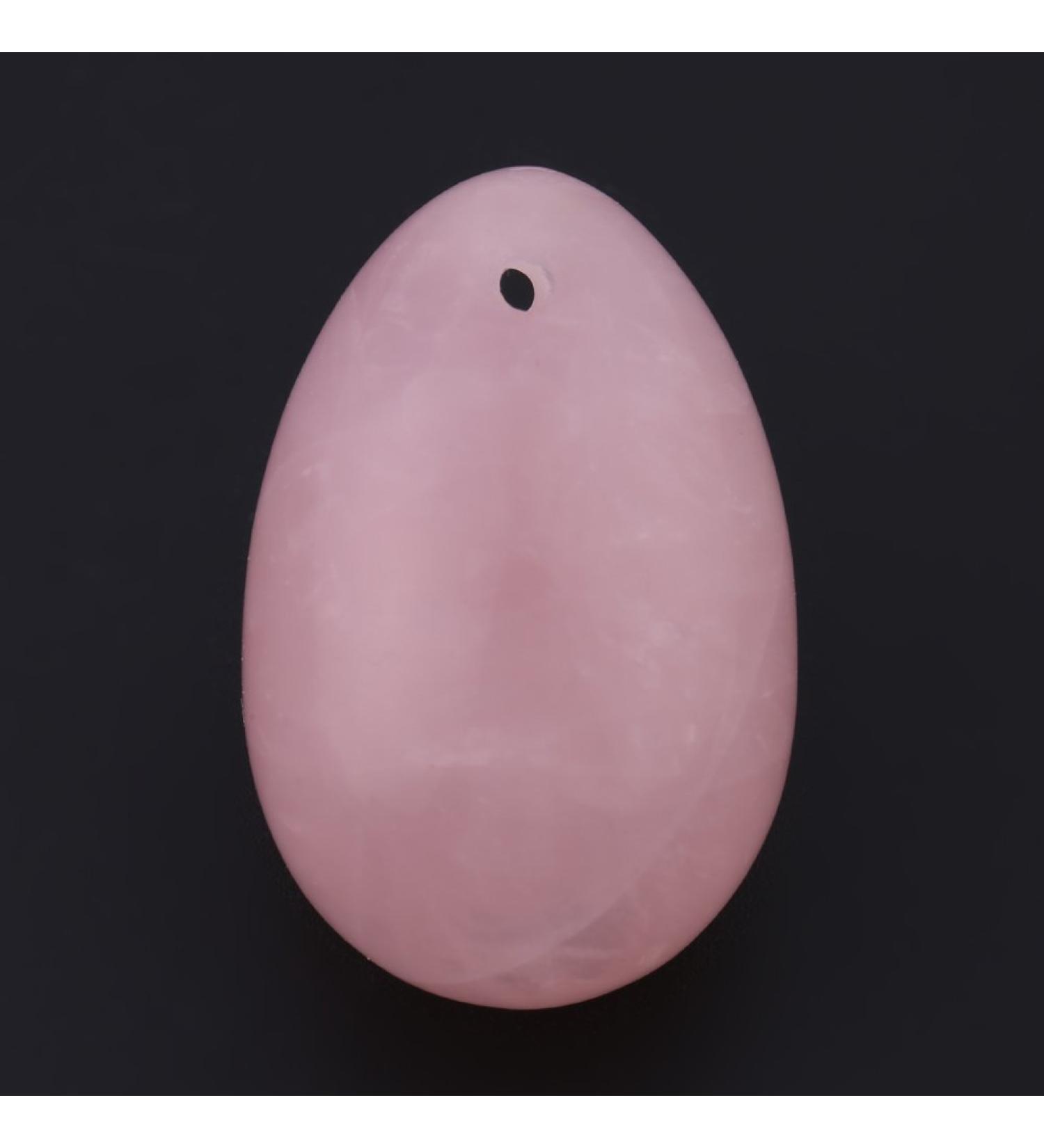 Hztyyier Egg-shaped Rose Quartz Yoni Egg Massage Stone - Postpartum Recovery Gemstone for Wellness & Exercise - Buy Online on GoSupps.com