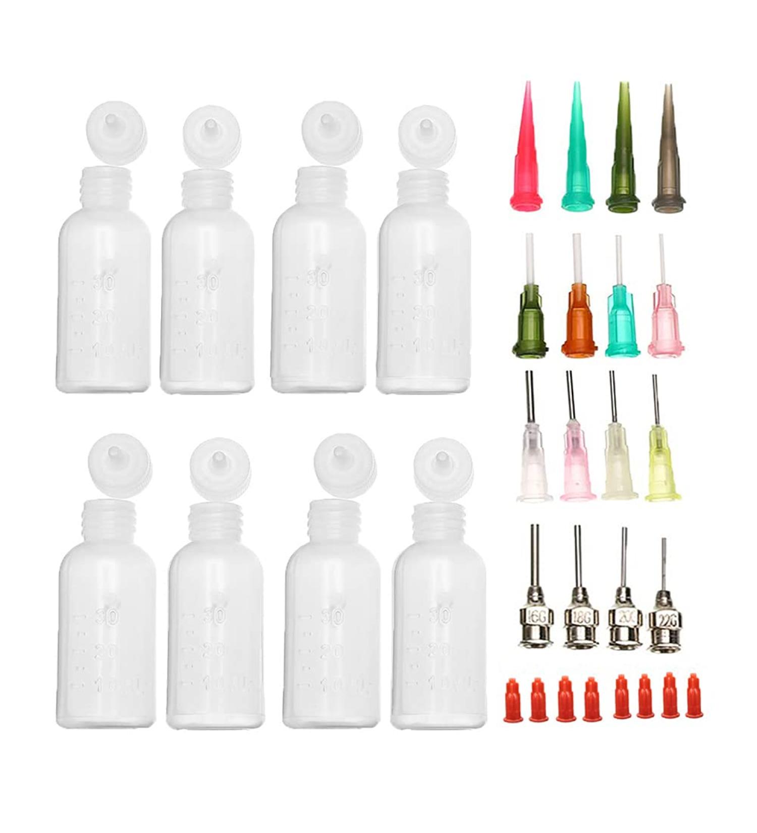 8pcs 1oz Jagua Henna Tattoo Bottle Kit with 16 Blunt Tips for Body Art DIY Project - Buy Online on GoSupps.com
