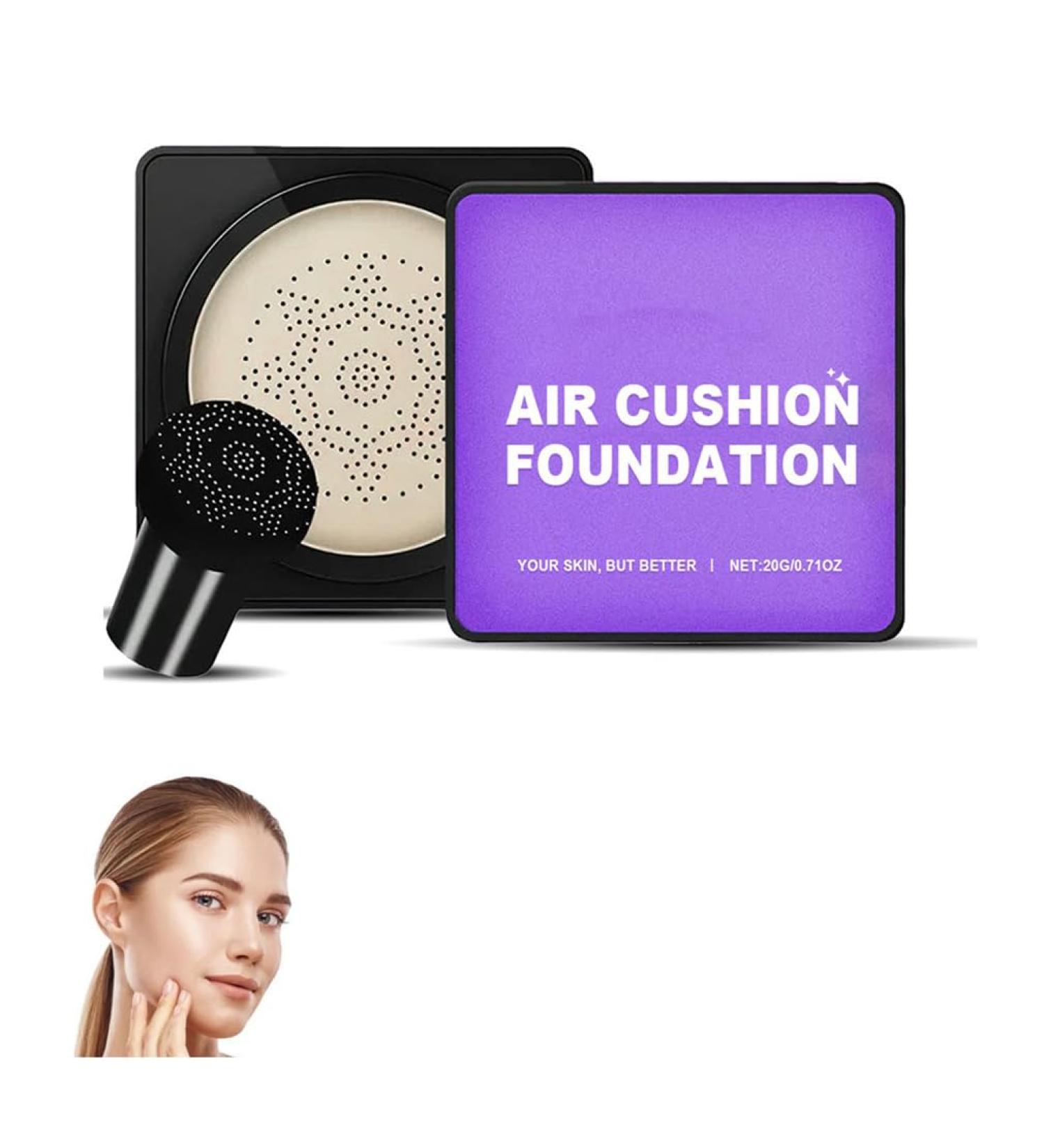  HADAVAKA Mushroom Head Cushion Cream Flawless Radiant Skin Instantly Waterproof Moisturizing Concealer Even Skin Tone Moisture Cushion Makeup for all Skin Type (Ivory) - Buy Online on GoSupps.com