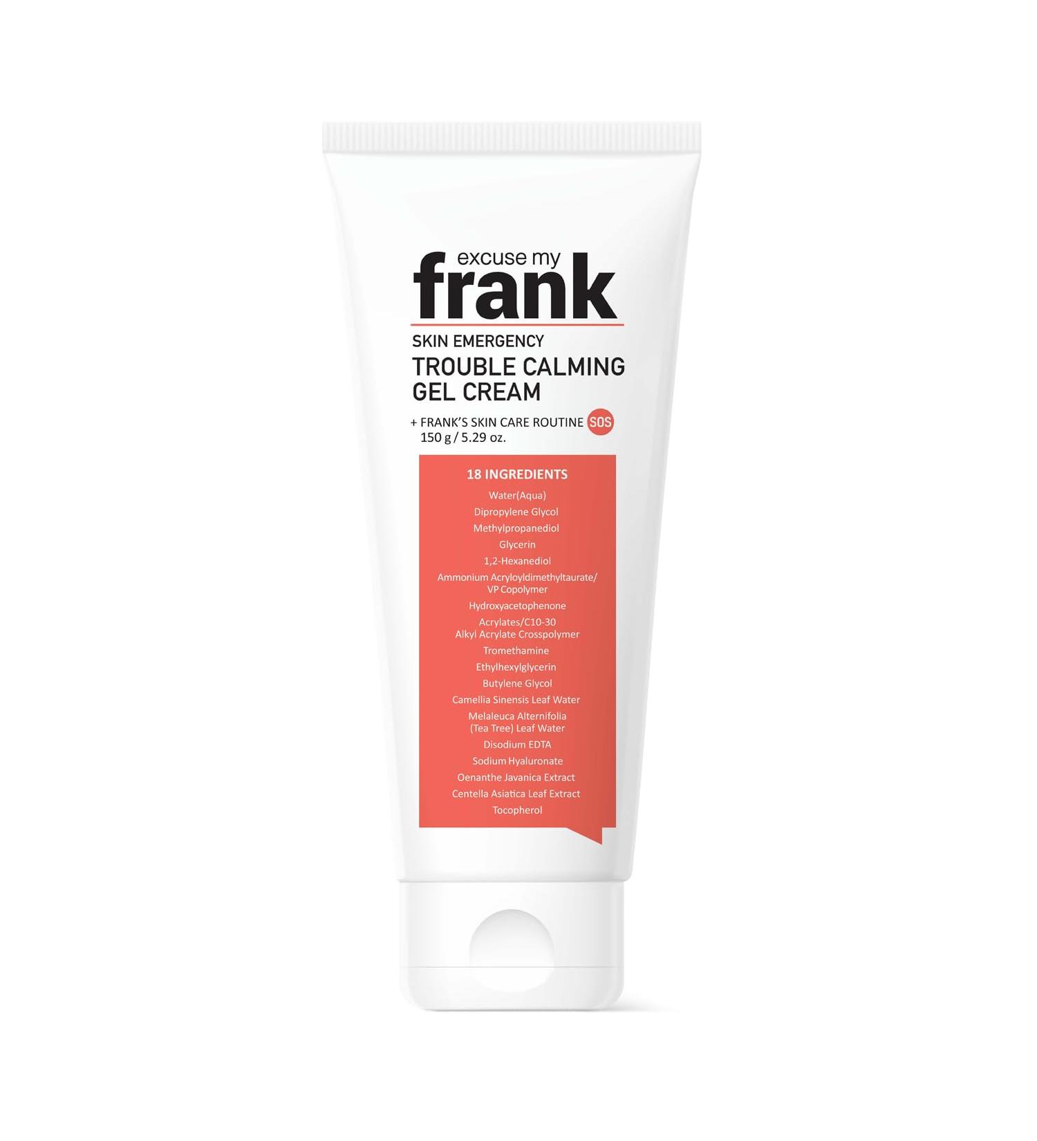 CELDERMA Excuse My Frank Skin Emergency Gel Cream - 150ml | Soothing Moisturizing Vegan Cruelty-Free for Sensitive Skin - Buy Online on GoSupps.com