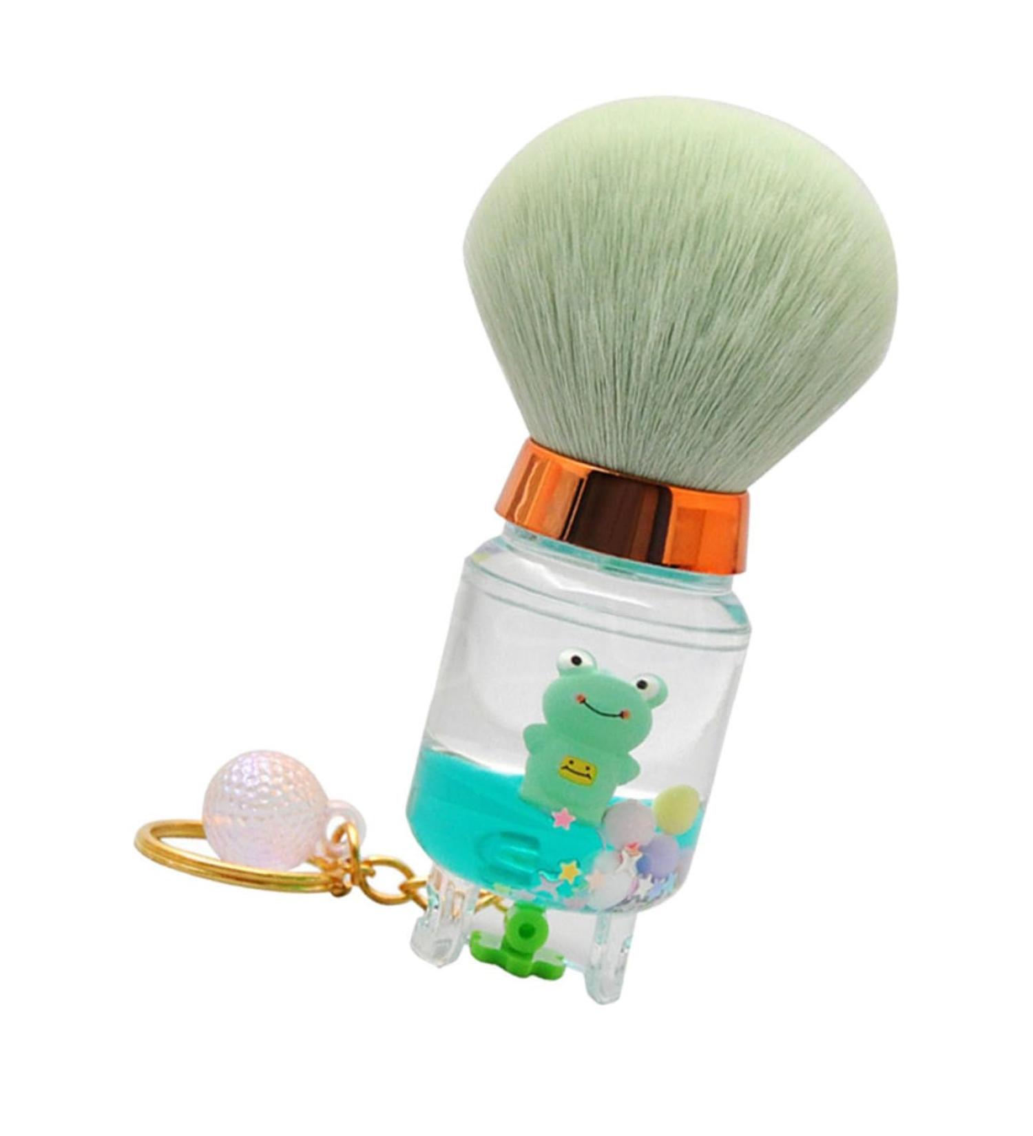 minkissy Nail Dust Brush Powder Brush for Loose Powder Small Makeup Brush Small Brush for Makeup Powder Makeup Brush Highlighter Brush Blush Brush Cosmetic Fiber Wool Miss Makeup Powder 9.00X3.50X3.50CM Green - Buy Online on GoSupps.com