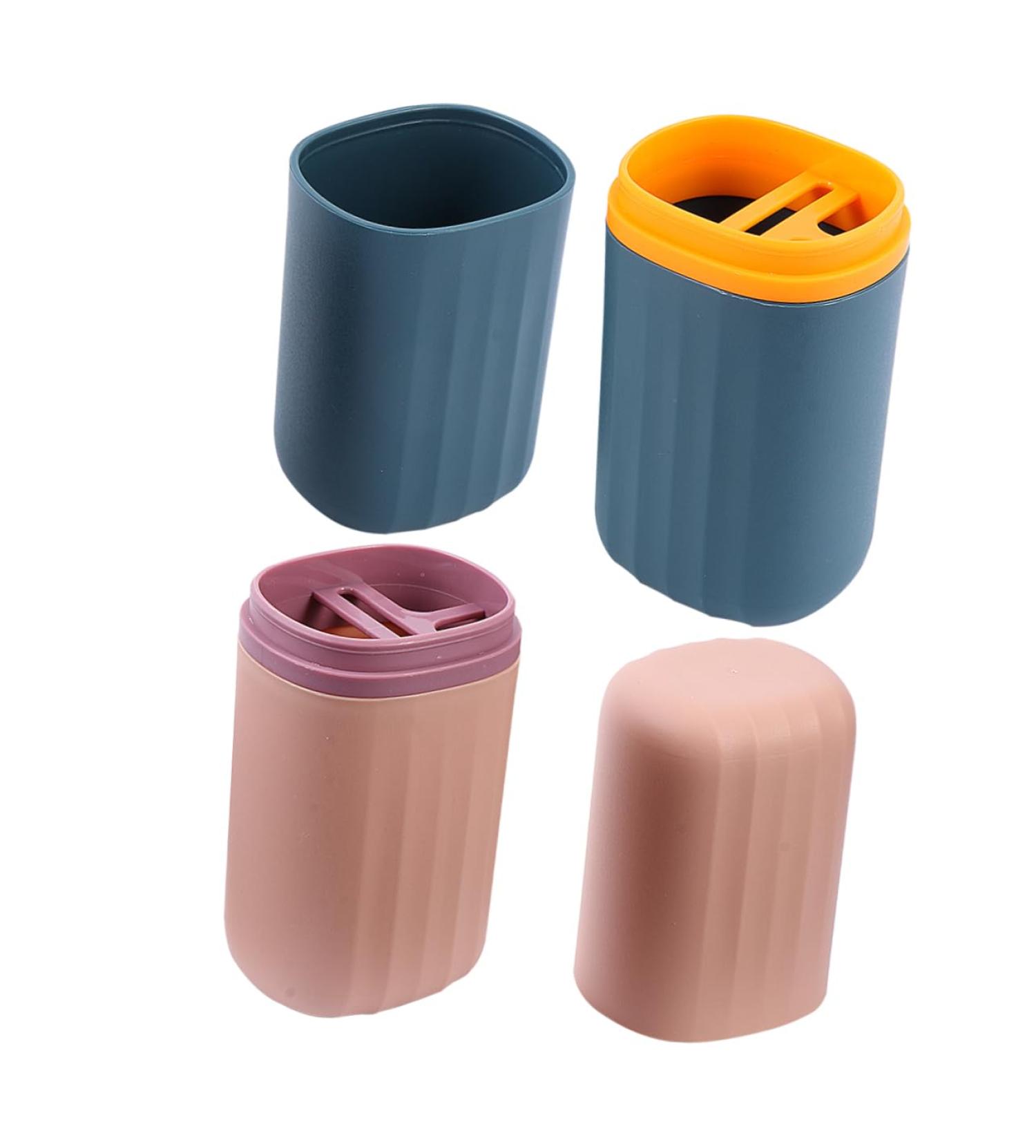 Beavorty 2pcs Travel Wash Cup - Portable Toothbrush Container & Bathroom Accessory - Buy Online on GoSupps.com