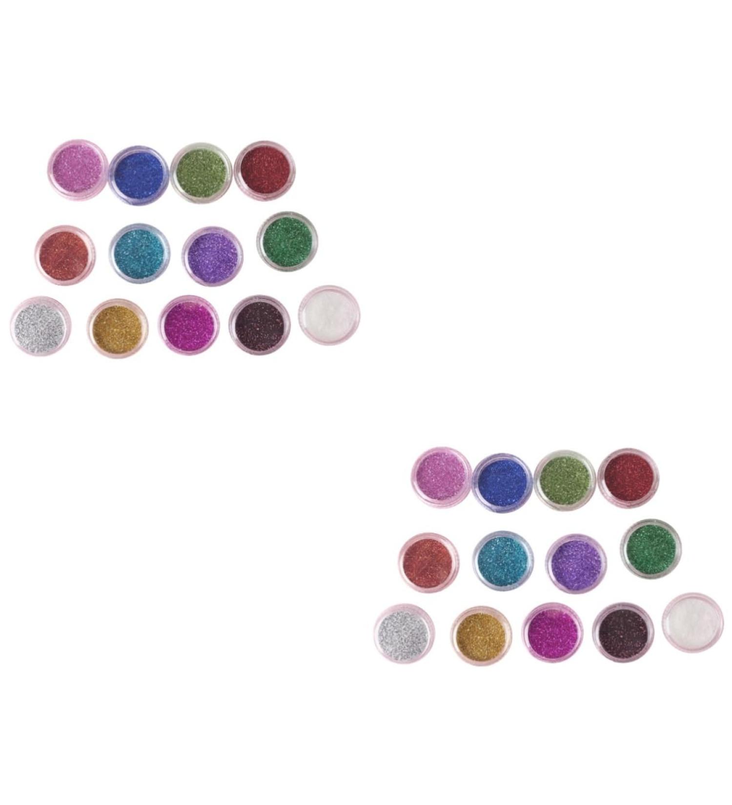 FOMIYES 24 Boxes Eye Shadow Powder Glitter Eyeshadow Pigments Pearlescent Eyeshadow Palette mediumx2pcs Assorted Colorx2pcs - Buy Online on GoSupps.com