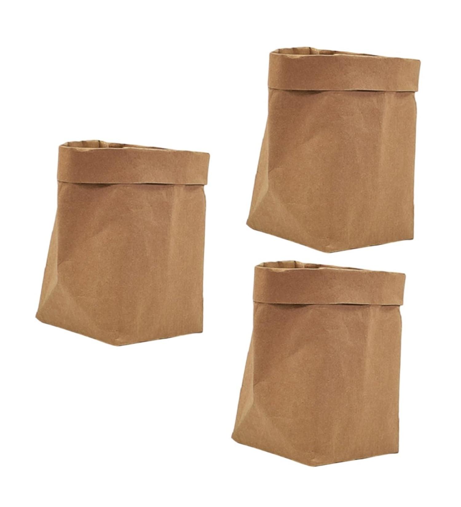 Sosoport Flower Pot Kraft Paper Bag 3pcs Home Decoration Storage Bags Dropshipping Kraft Paper Bag Size 3x3pcs As Shownx3pcs - Buy Online on GoSupps.com