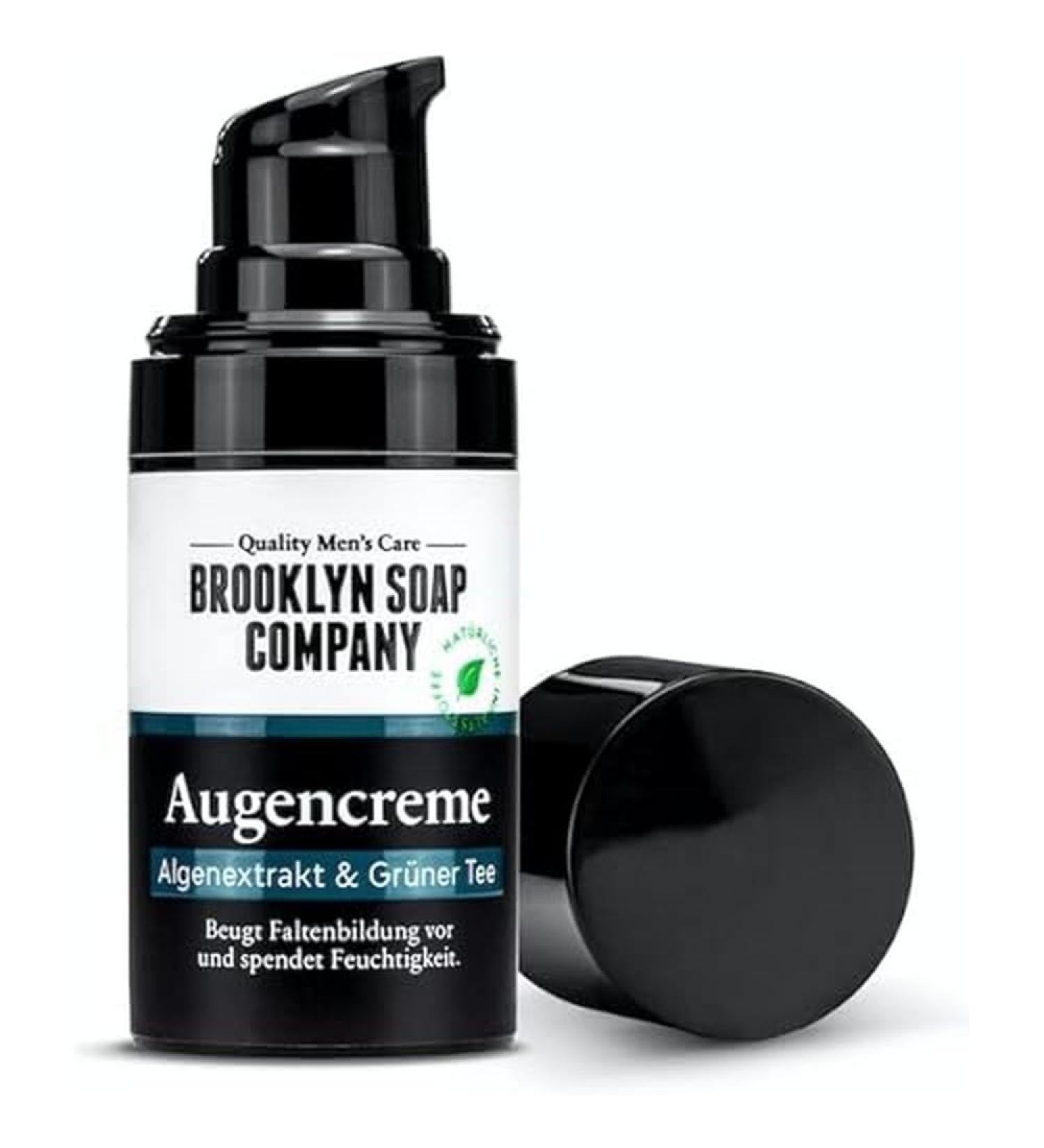 Brooklyn Soap Company Eye Cream for Men | Moisturizing Natural Eye Care with Algae Green Tea & Aloe Vera - International Shipping - Buy Online on GoSupps.com