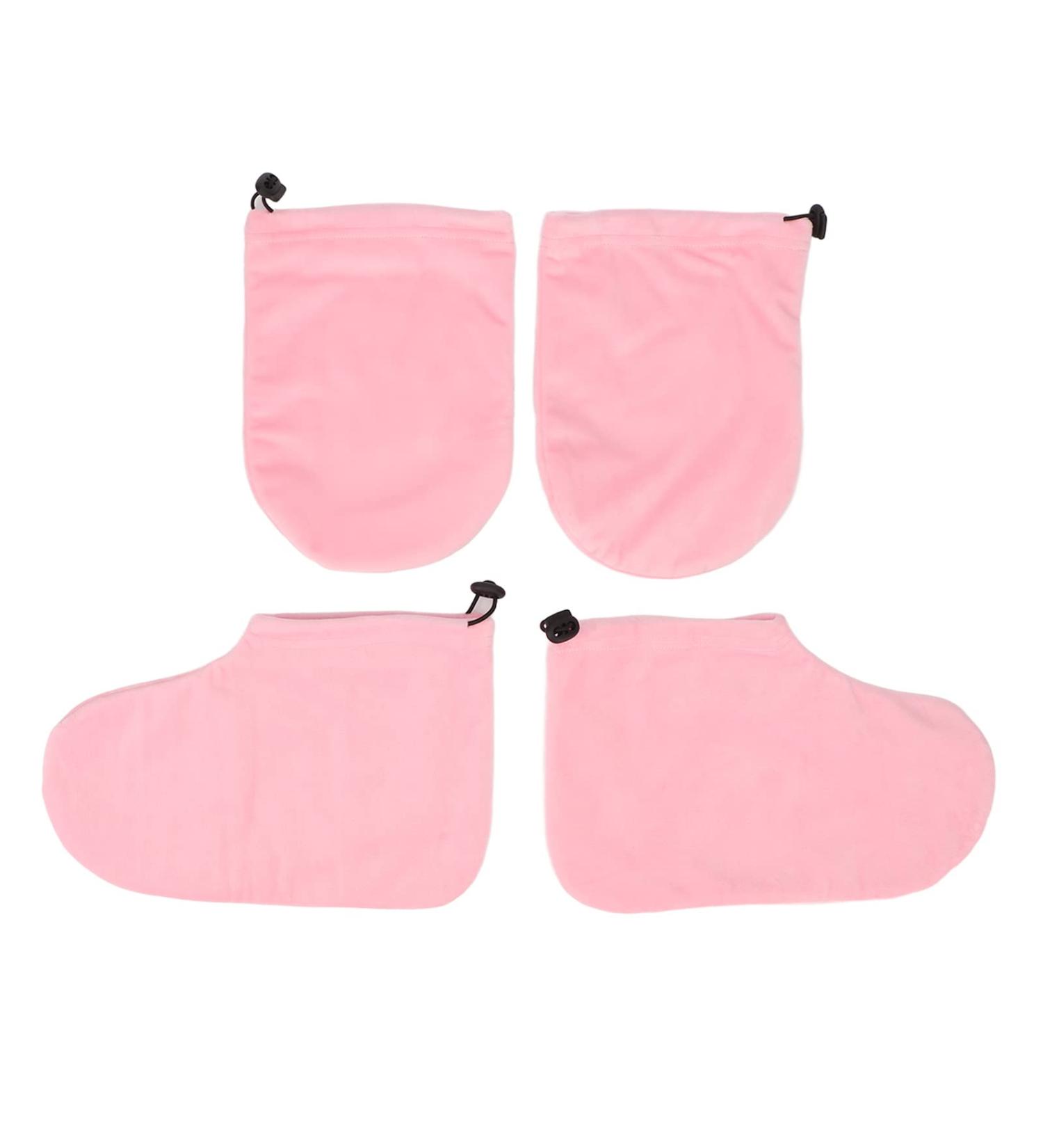 chaussons en cire de paraffine pour femmes doux pelucheux SPA cire chaude traitement thermique chaussons pour les soins des mains et des pieds - Buy Online on GoSupps.com