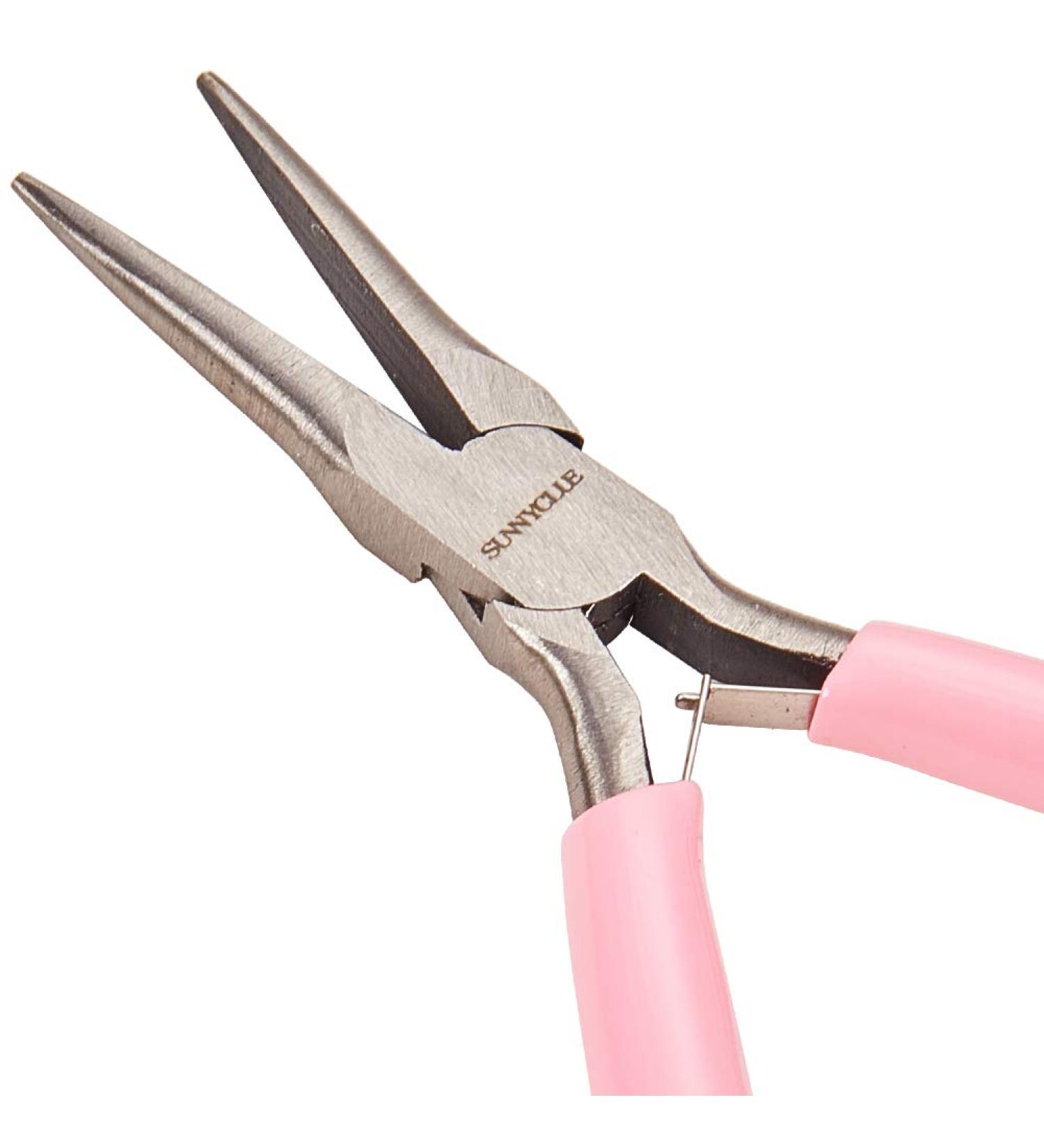SUNNYCLUE 5 Inch Long Chain Nose Pliers with Flat Jaws Mini Precision Pliers for DIY Jewelry Making Hobby Projects Pink Thin Needle Nose Pliers DIY Craft Tools Bending Wire Plier Tool Supplies - Buy Online on GoSupps.com