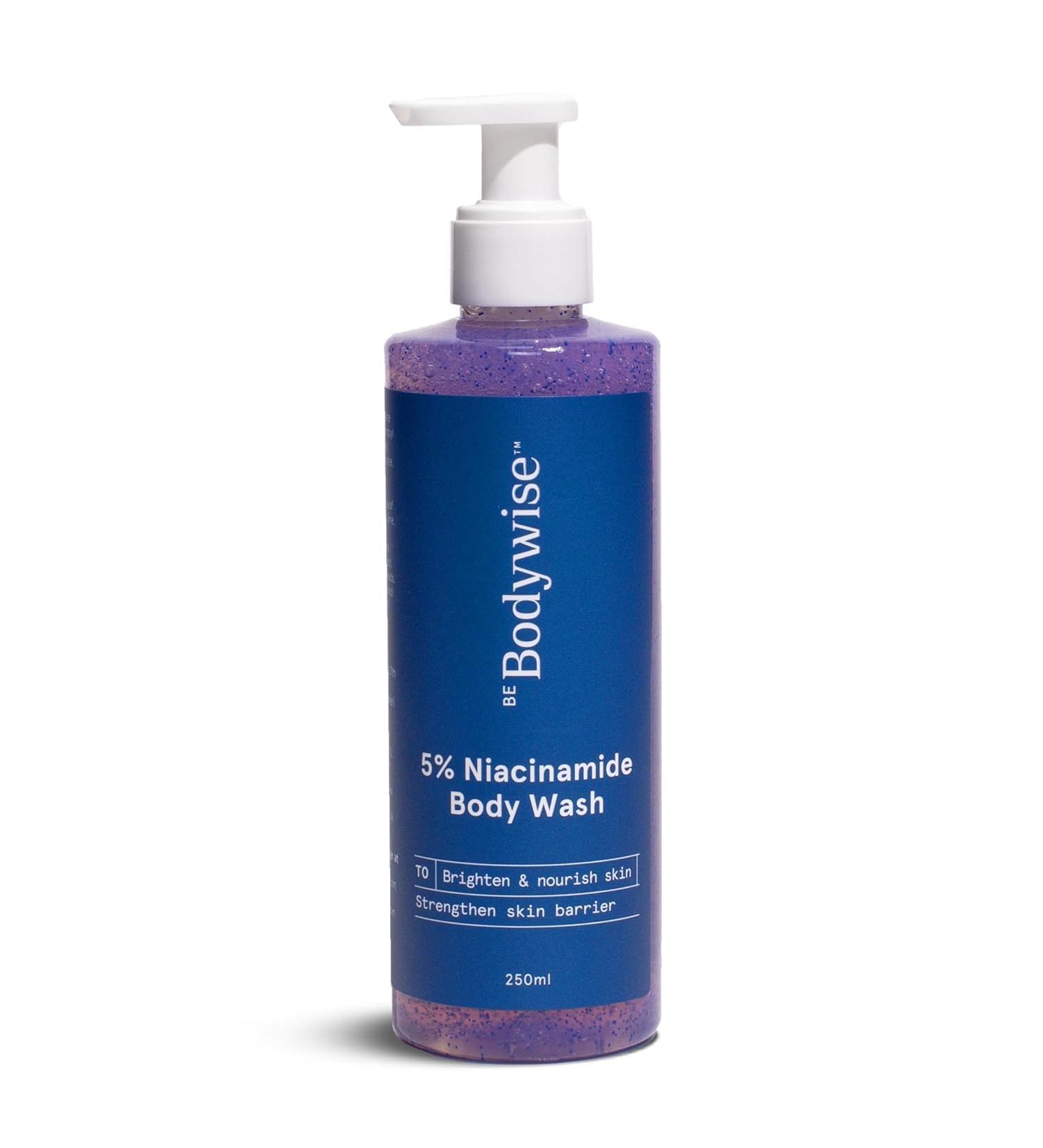 5% Niacinamide Brightening Body Wash | Hydrating & Deep Cleansing | Aloe Vera & Vitamins B3 & E | Glowing Skin for All Types | 250ml - Buy Internationally - Buy Online on GoSupps.com