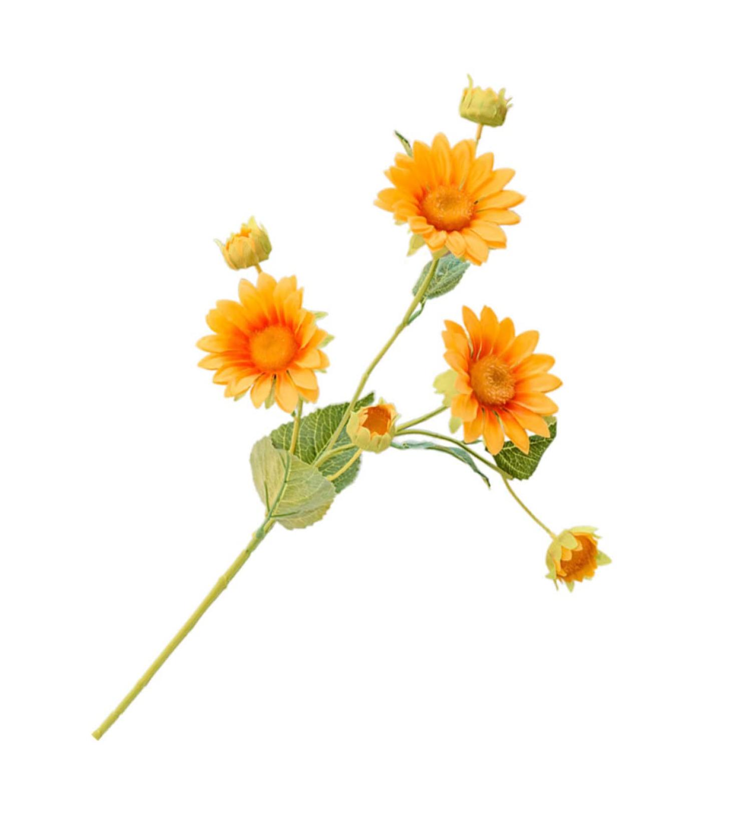 DECHOUS Simulated Sunflower Faux Sunflower Arrangement Sunflower Decor Realistic Sunflower Artifical Flower Arrangement Delicate Sunflower Bouquets Silk Flower Single Flower Yellow Flower - Buy Online on GoSupps.com