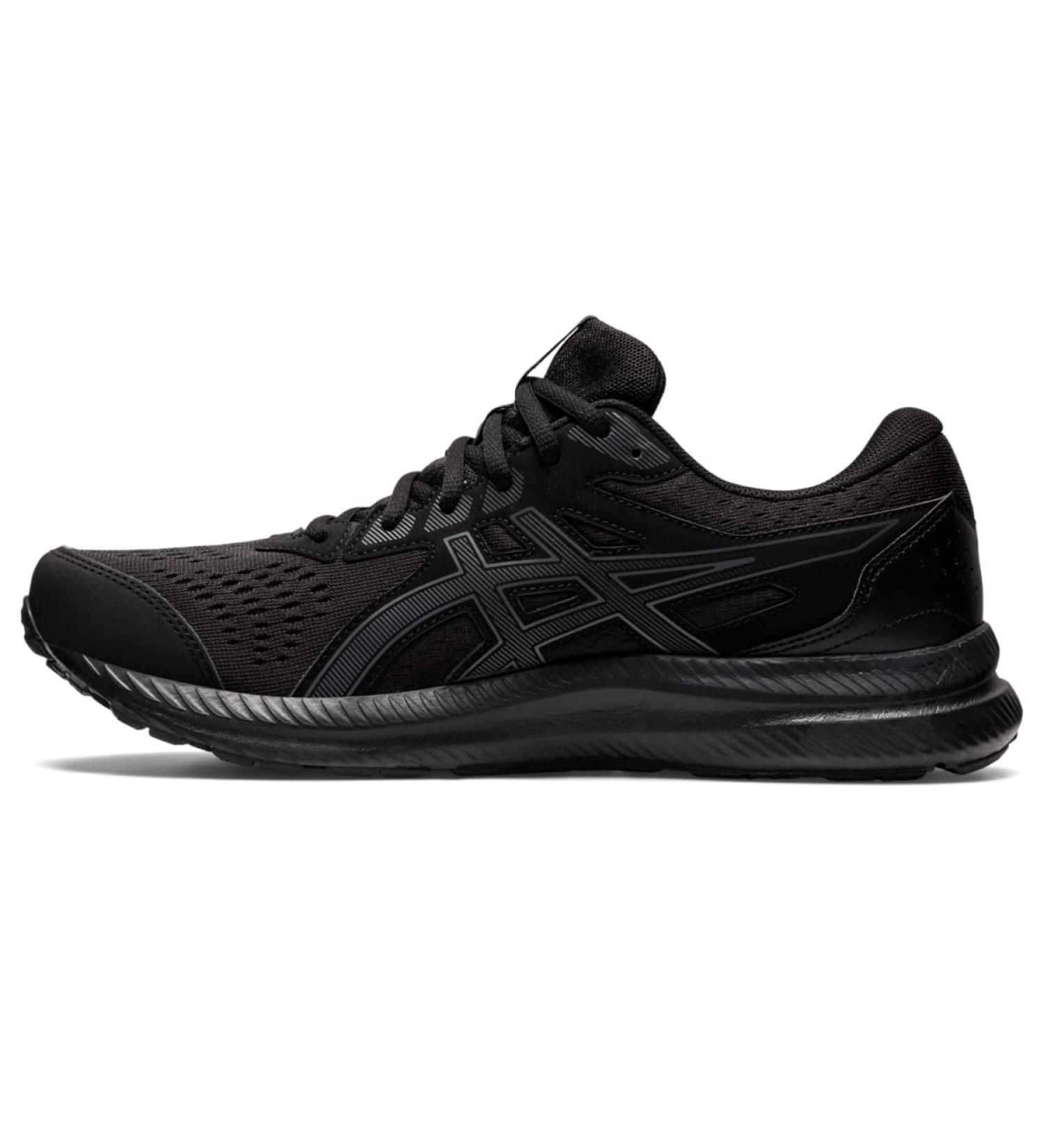 ASICS Men's Gel-Contend 8 Running Shoes 9.5 - Black/Carrier Grey - Buy Online on GoSupps.com
