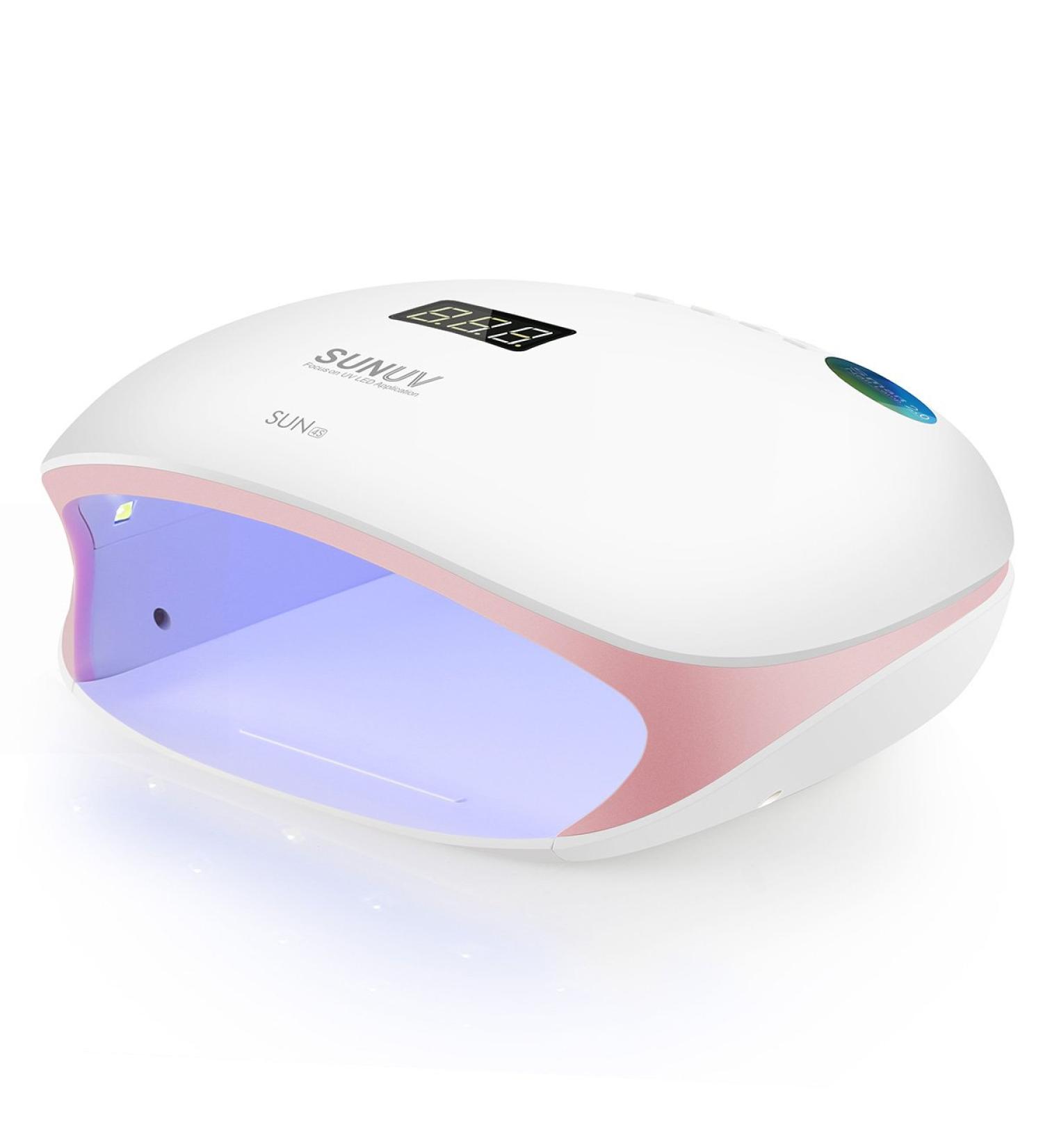 Buy SUNUV 48W LED Nail Lamp - UV Nail Dryer with Timer & LCD Display for Home & Salon - Perfect Valentine's Day Gift for Women - Sun4s Pink - Buy Online on GoSupps.com