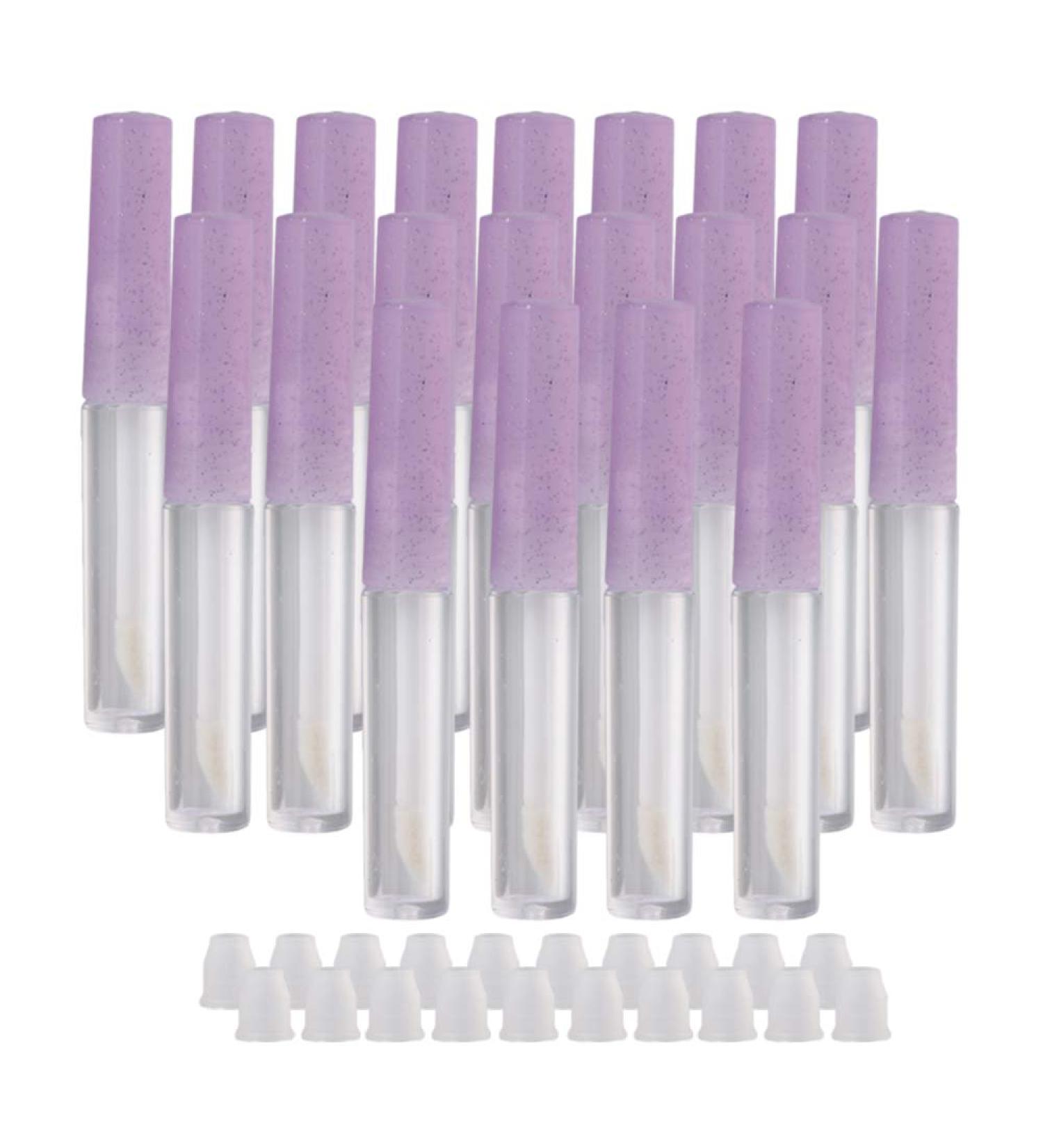20pcs 1.3ml Purple Empty Lip Gloss Tubes | DIY Cosmetic Mini Containers - Buy Online on GoSupps.com