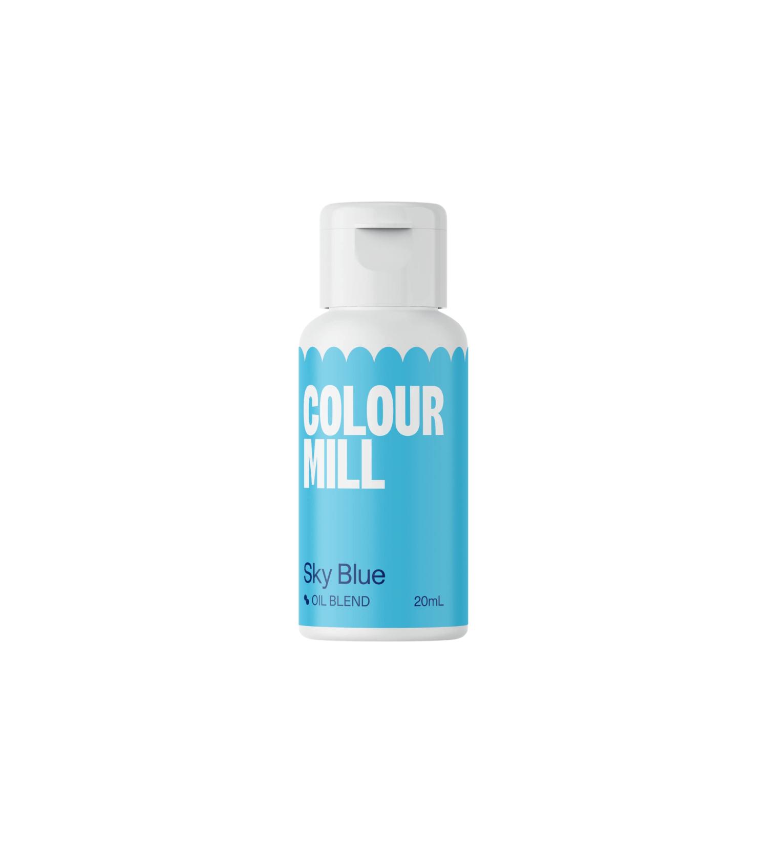 Colour Mill Oil Based Food Colouring Sky Blue - Next Generation Oil Based Food Colouring for Baking Decorating Icing and Cooking Food Dye DIY Slime and Crafts Making Burgundy - 20 ml - Buy Online on GoSupps.com