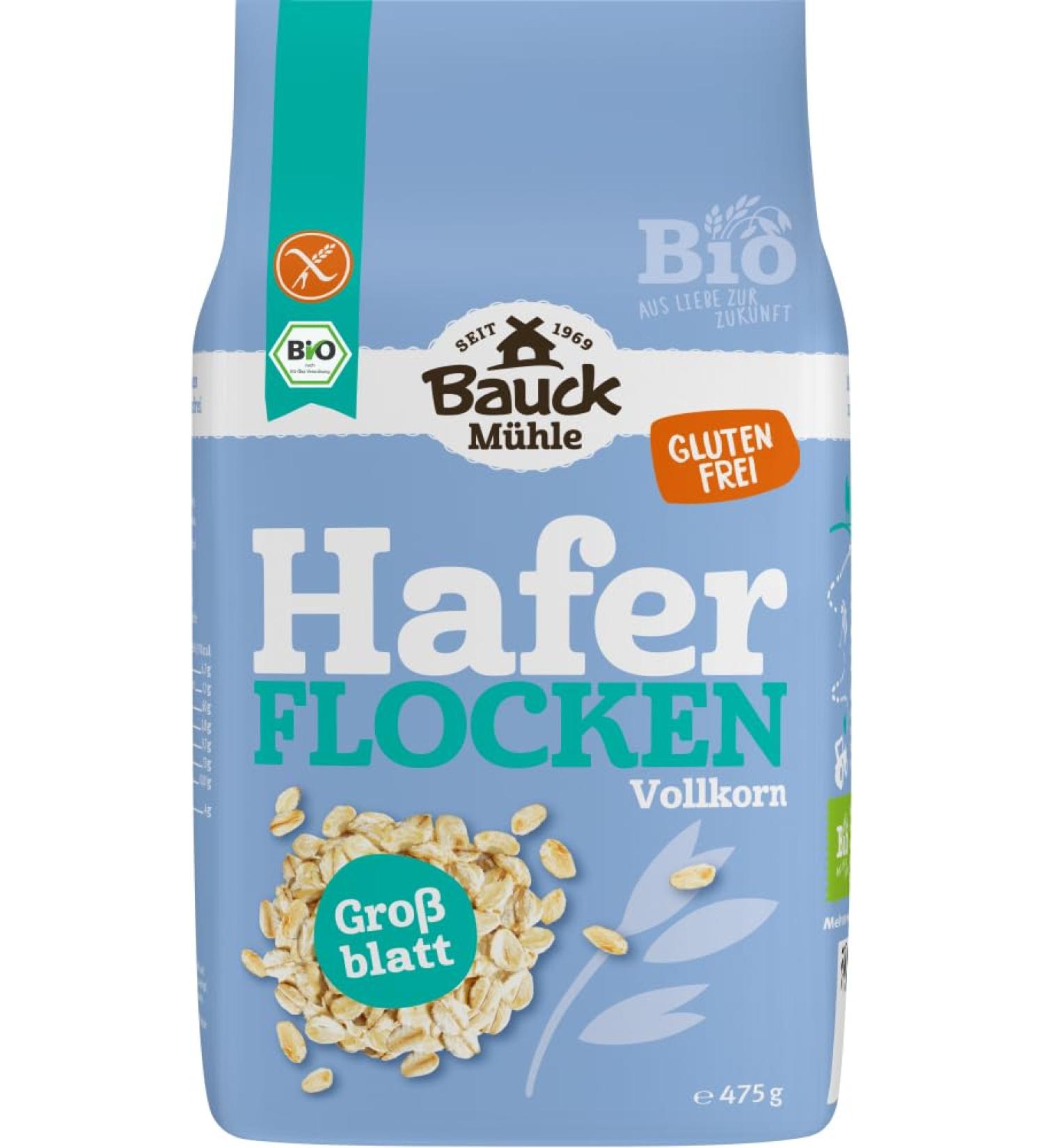 Bauck Oatmeal large leaf glutenfree organic 2 x 475 g