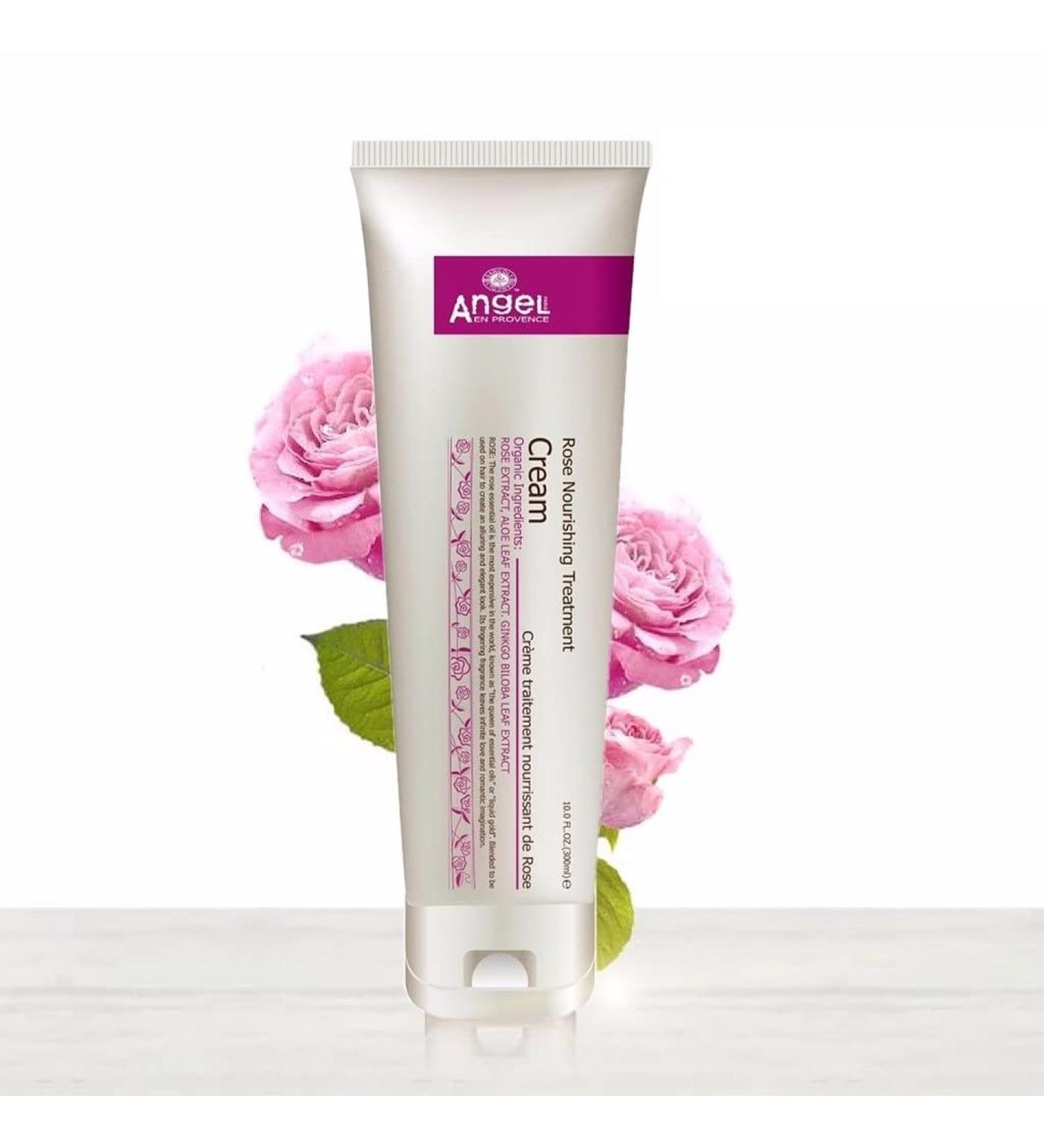 Angel Professional en Provence Rose Nursing hair cream 300 ml improves elasticity increases the shine and makes the hair soft