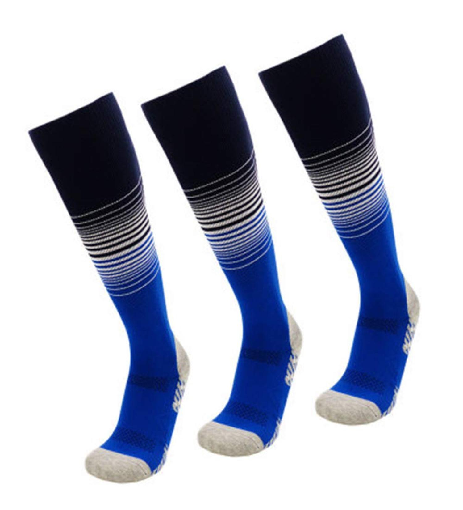 ZLYJ Compression Stockings for Men & Women - Thrombosis Support Socks for Sports Ankle Protection & Enhanced Blood Circulation - Blue - Buy Online on GoSupps.com