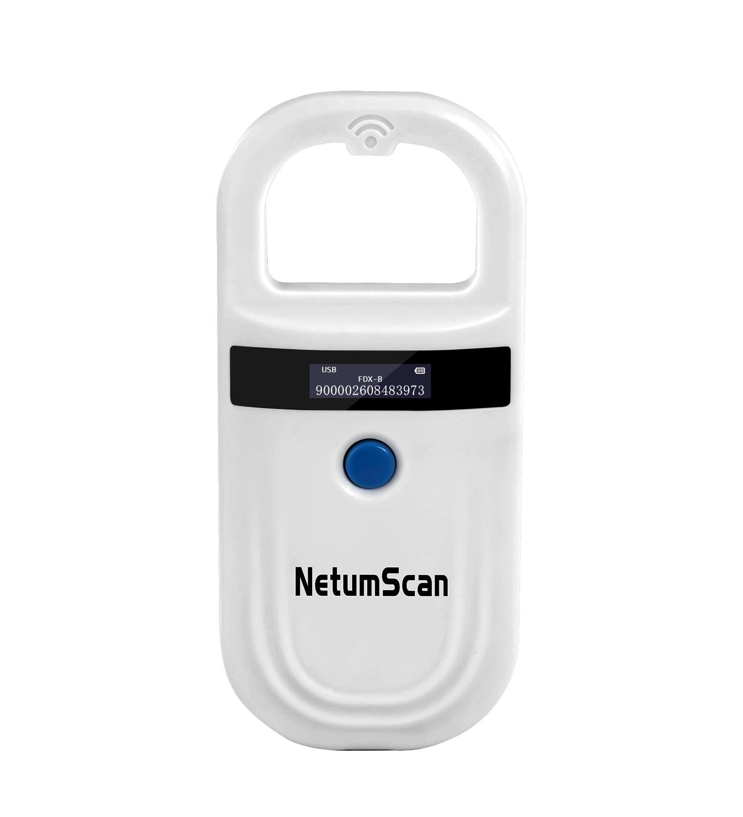 NetumScan W90A Pet Scanner Reader | Portable Chip Tag | EMID & FDX-B Support | Built-in Storage | Ideal for Pet & Farm Management - Buy Online on GoSupps.com