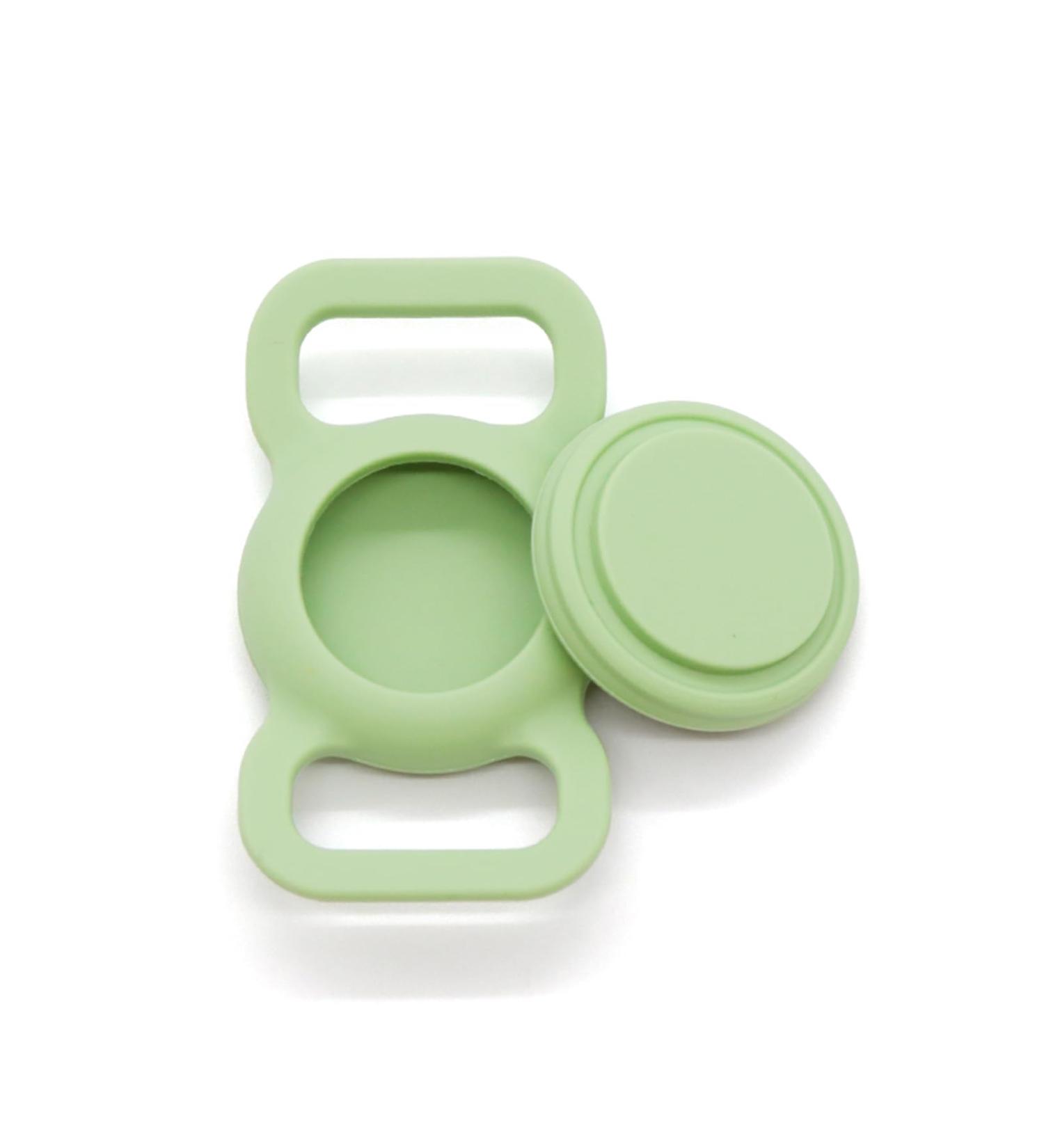 Buy Airtag Dog Collar - Silicone GPS Tracking Accessories for Dogs & Cats | Anti-Lost Protective Cover in Green - Buy Online on GoSupps.com