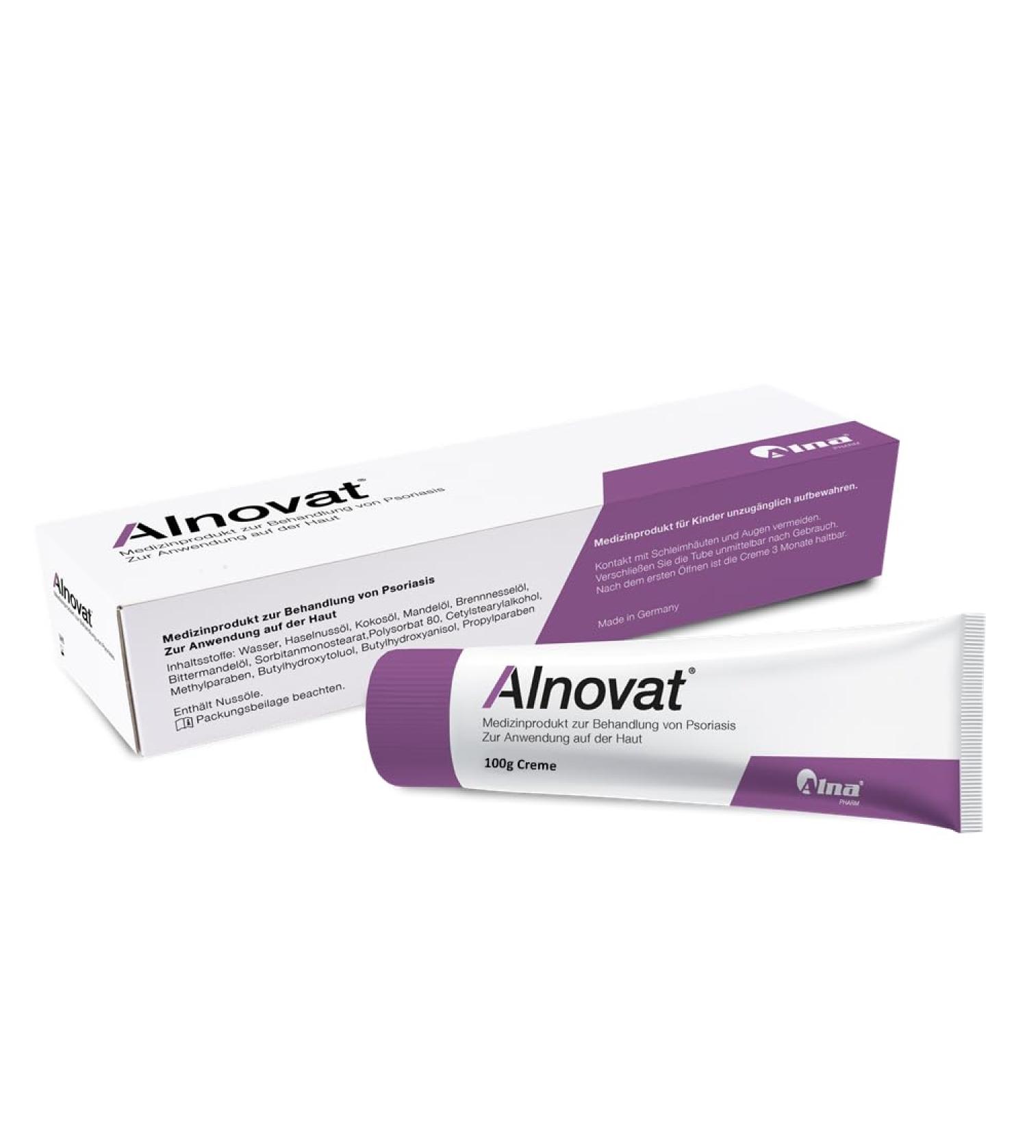 Alnovat - Cortisone-Free Medical Device for Psoriasis Treatment | Innovative Formula with Valuable Oils & Marzipand (30g) - Ships Internationally - Buy Online on GoSupps.com