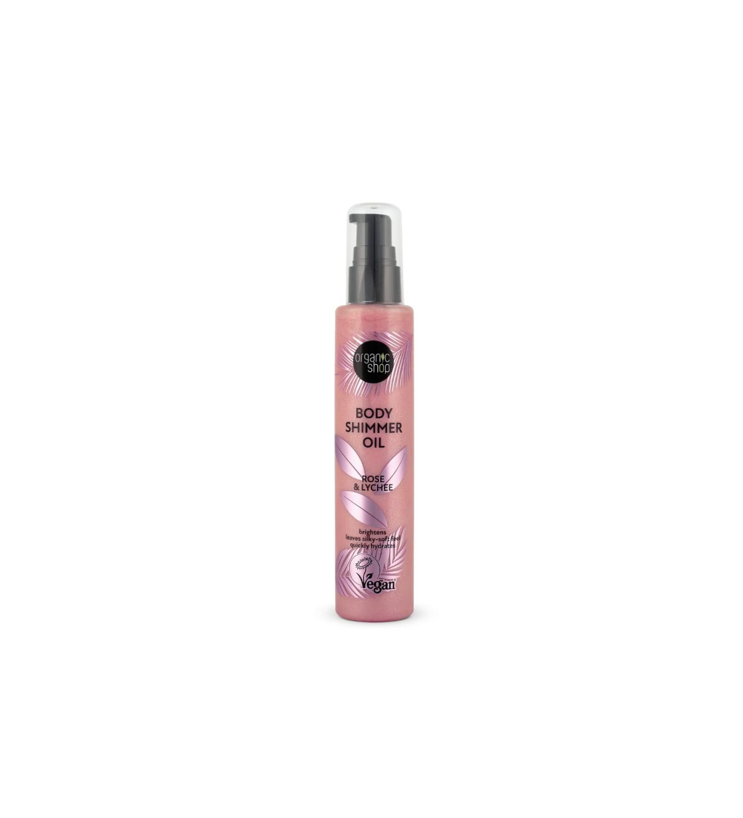 Organic Shop Body Oil Rose & Lychee 100ml - Buy Online on GoSupps.com
