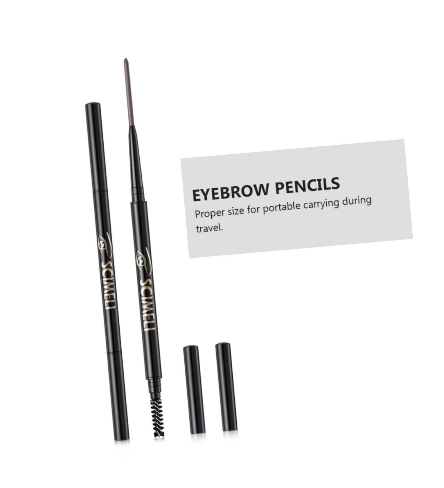 Healvian 2 1 Eyebrow Makeup Tools Eyebrow Liner Keychain Comb Triangle Eyebrow Pencil Makeup Accessories 1 count (Pack of 1) Grey - Buy Online on GoSupps.com