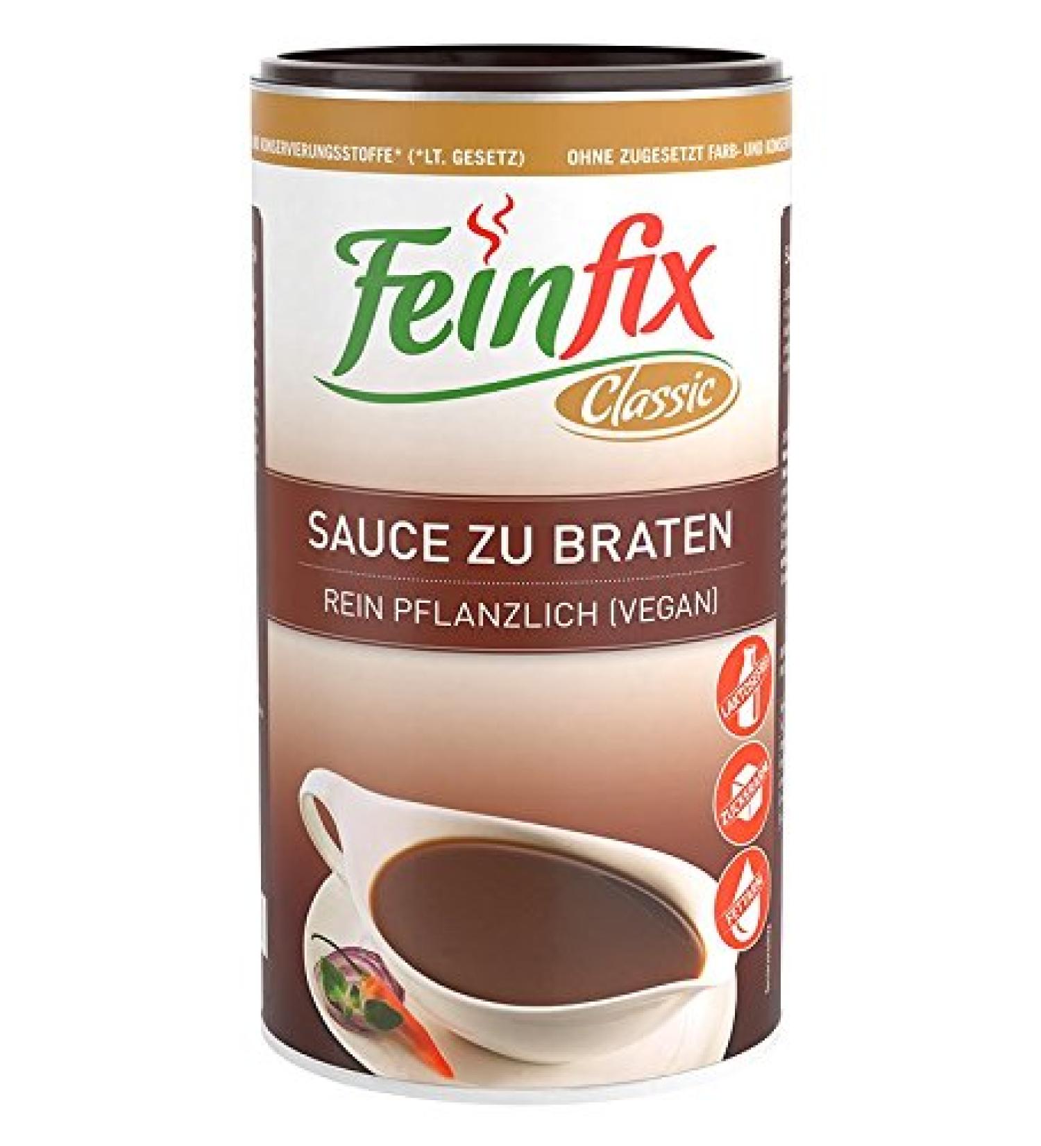 Feinfix Classic Sauce to Roast 752g - Lactose-Free & Vegan Gravy Powder | Perfect for Vegetables Grilling & Pasta | 8L Sauce Binder - Buy Online on GoSupps.com